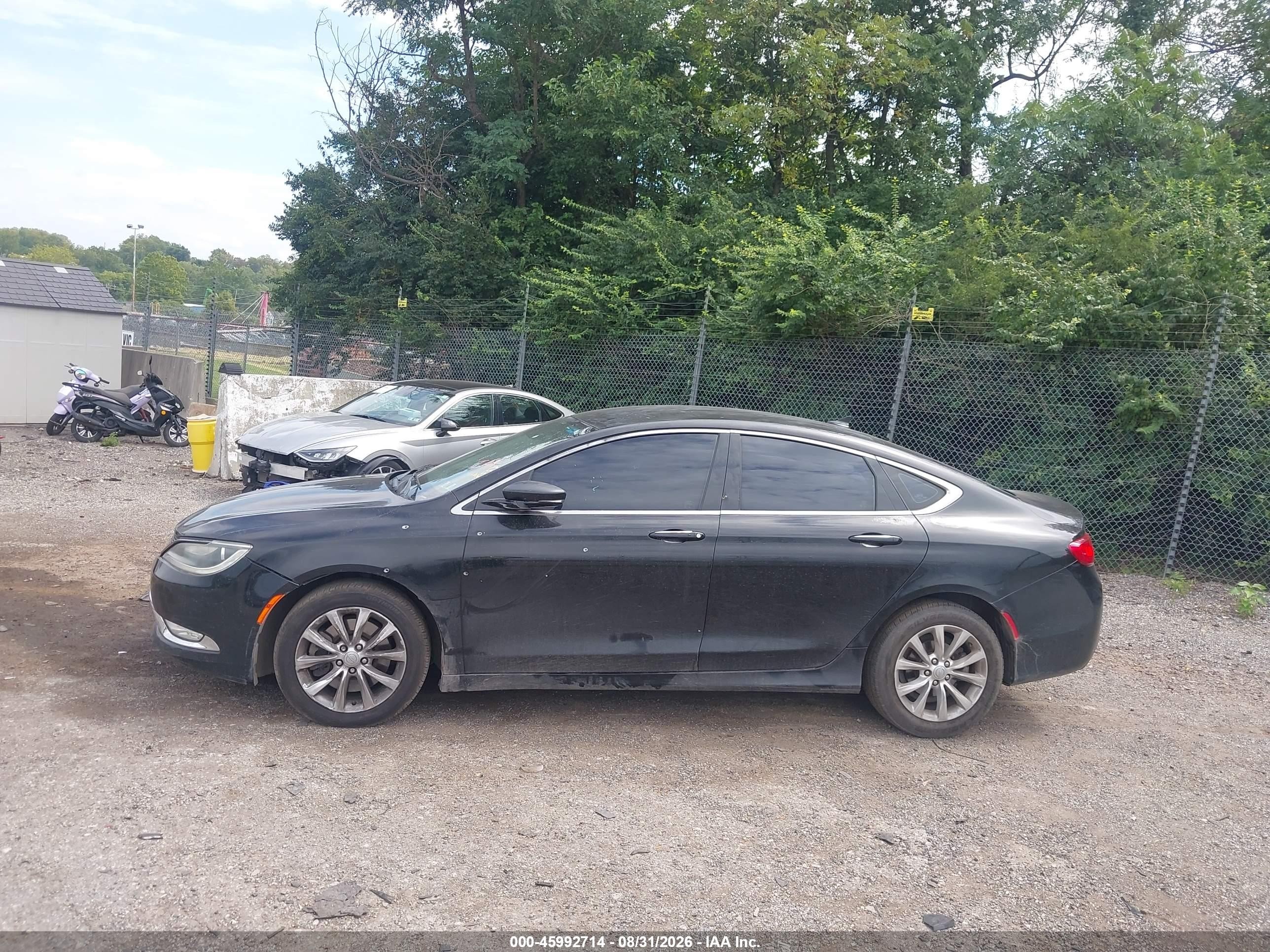 2015 Chrysler 200 C Black vin: 1C3CCCCG1FN510310