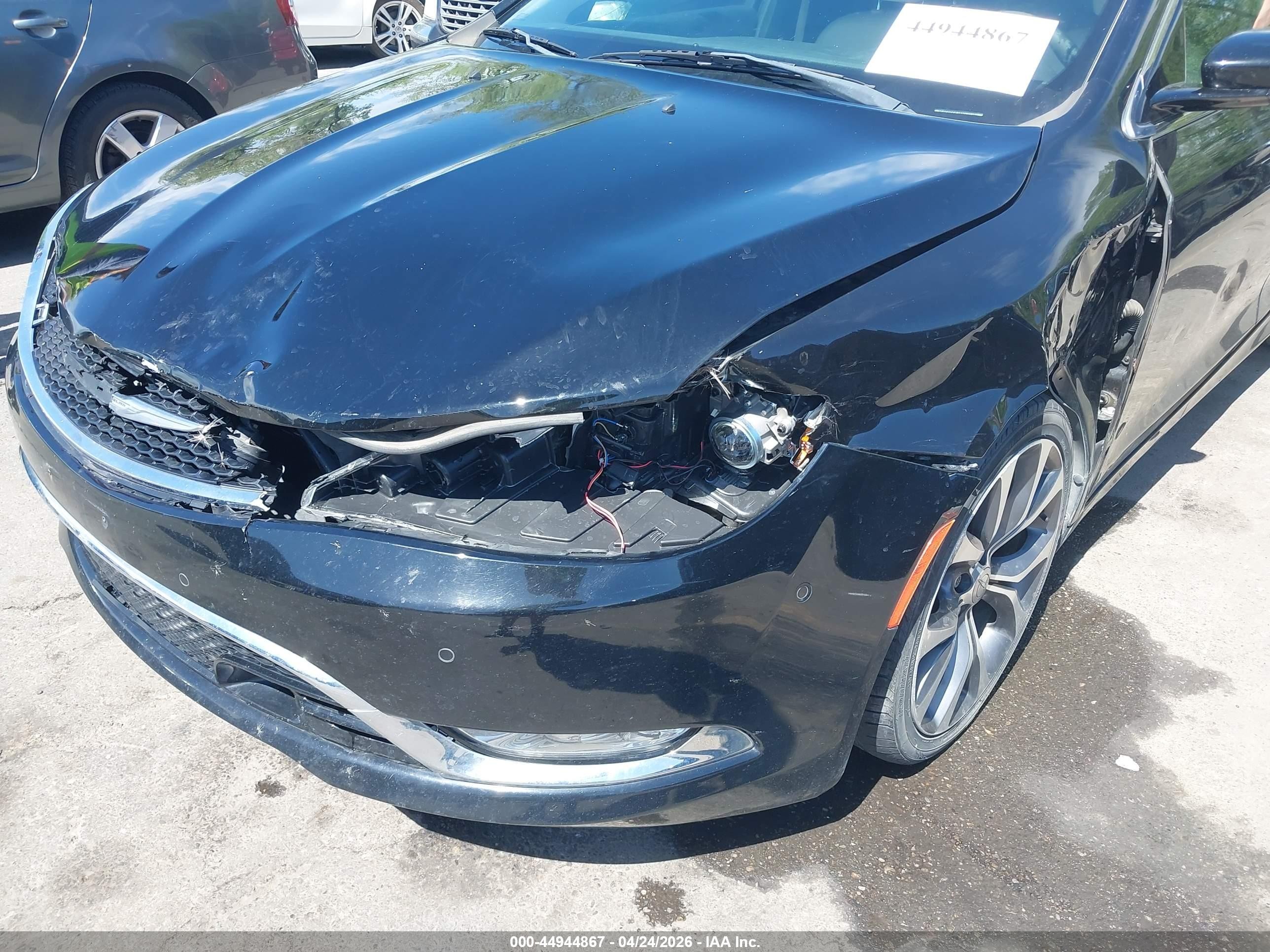 2015 Chrysler 200 C Black vin: 1C3CCCCG2FN520165