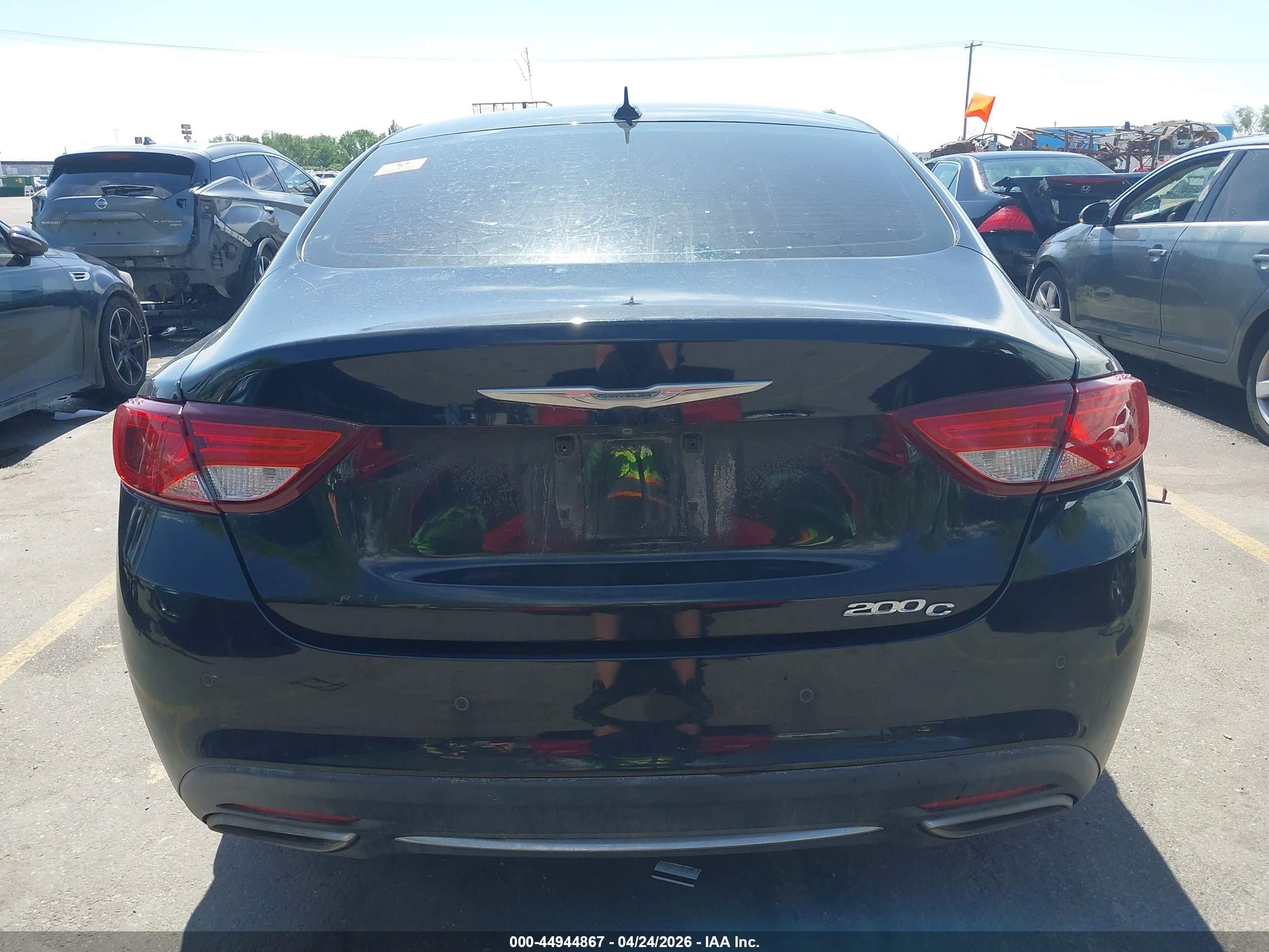 2015 Chrysler 200 C Black vin: 1C3CCCCG2FN520165