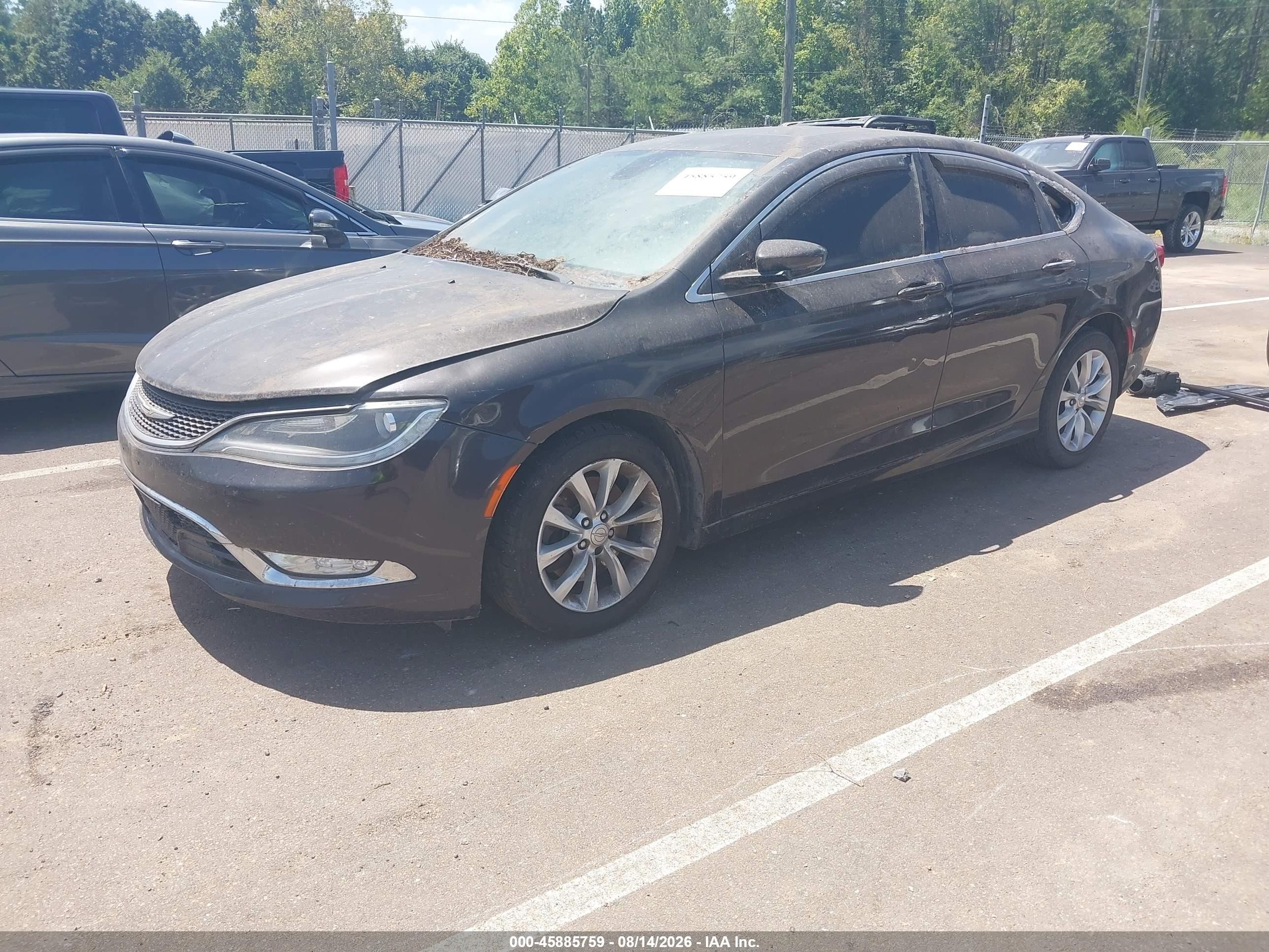 2015 Chrysler 200 C Brown vin: 1C3CCCCG2FN582083