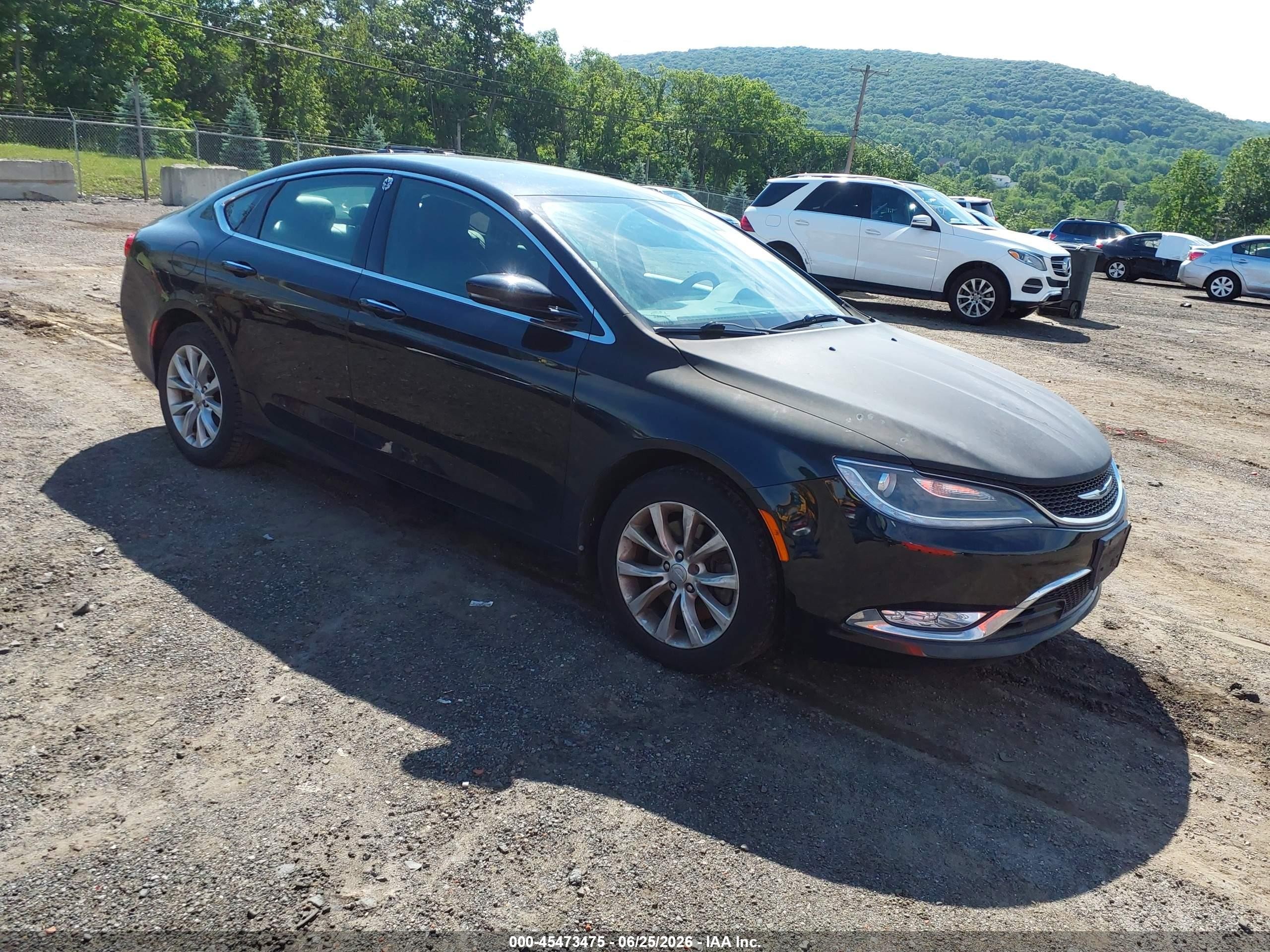 2015 Chrysler 200 C Черный vin: 1C3CCCCG3FN524628