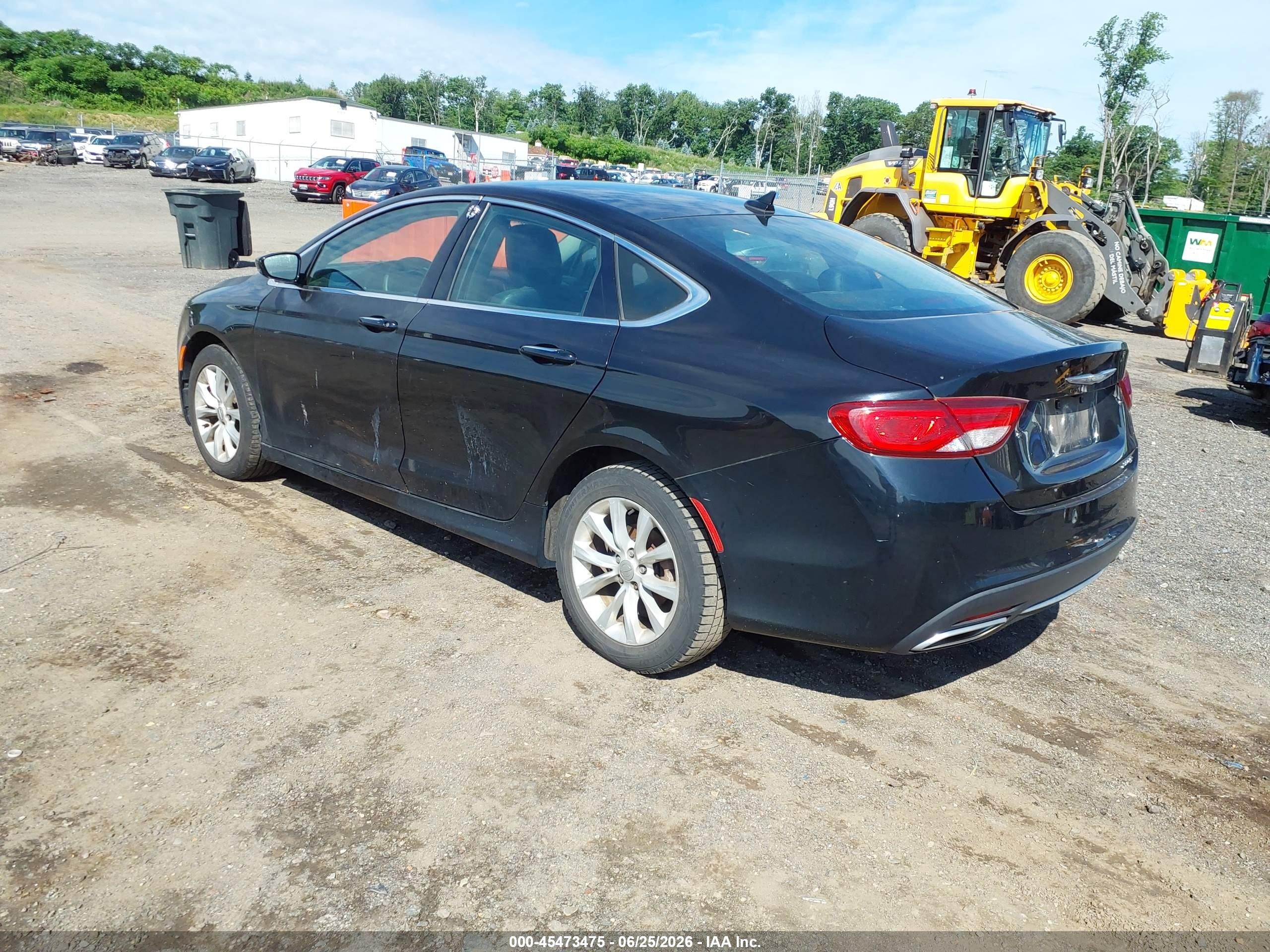 2015 Chrysler 200 C Black vin: 1C3CCCCG3FN524628