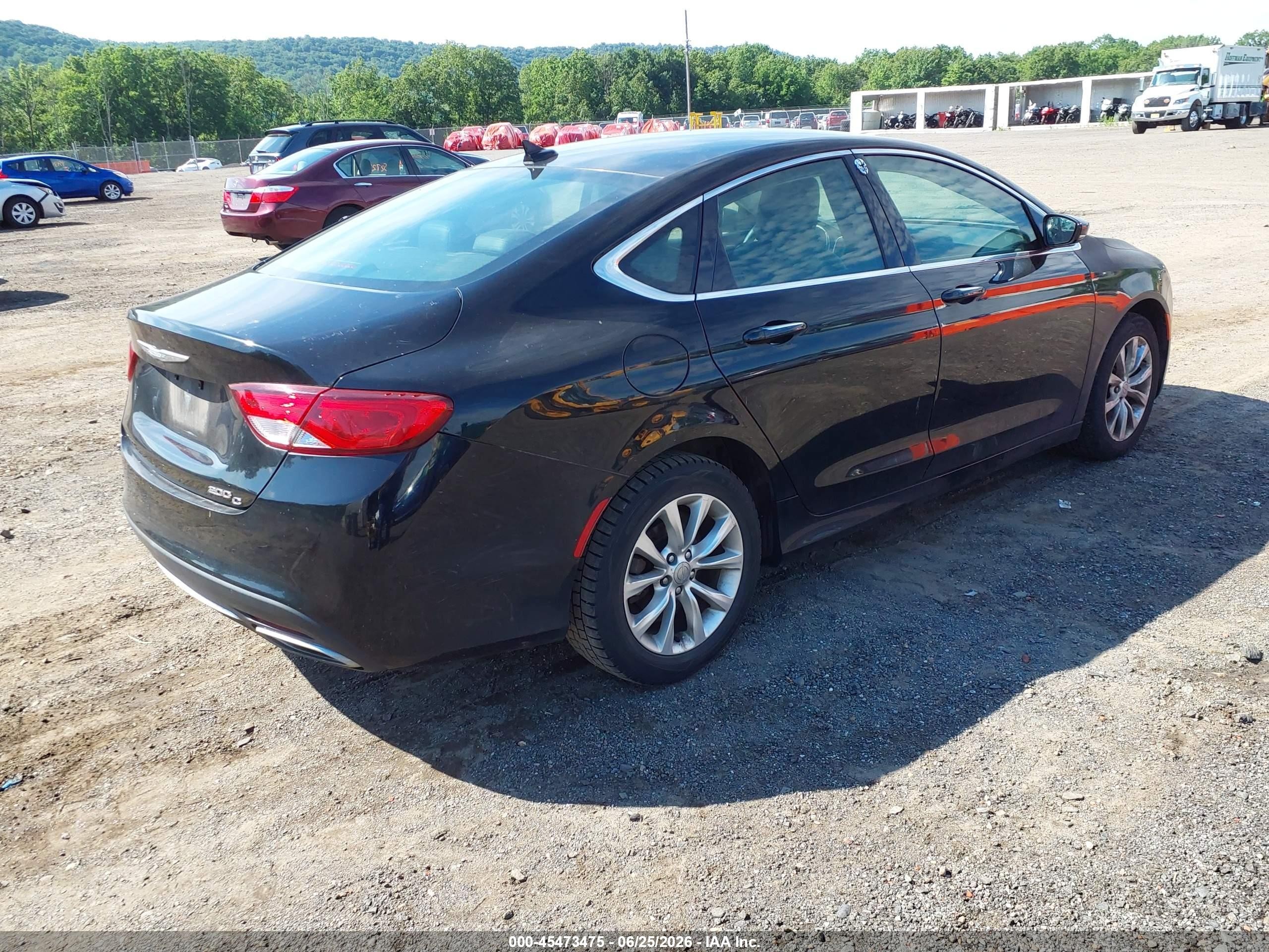 2015 Chrysler 200 C Black vin: 1C3CCCCG3FN524628