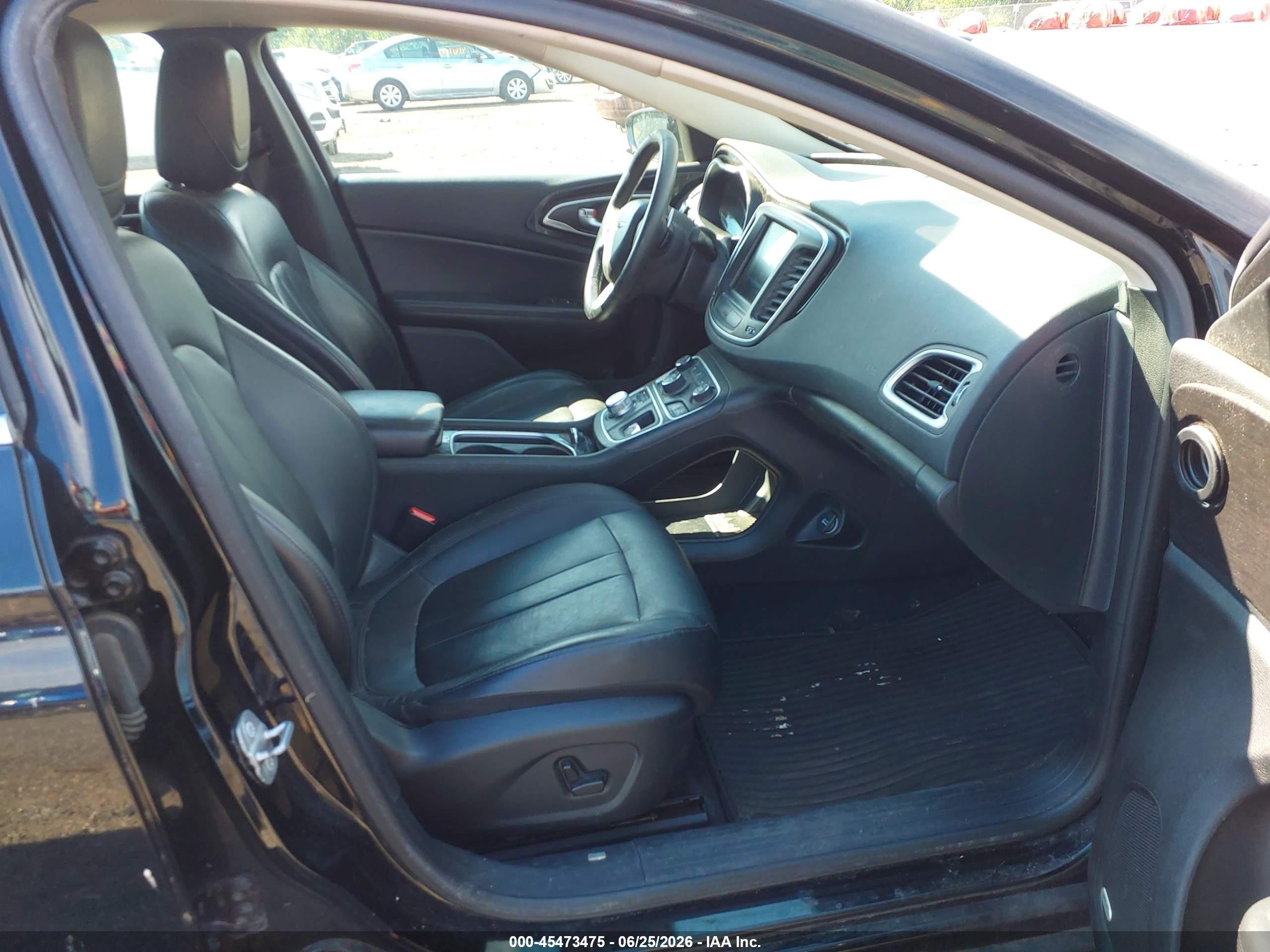 2015 Chrysler 200 C Black vin: 1C3CCCCG3FN524628