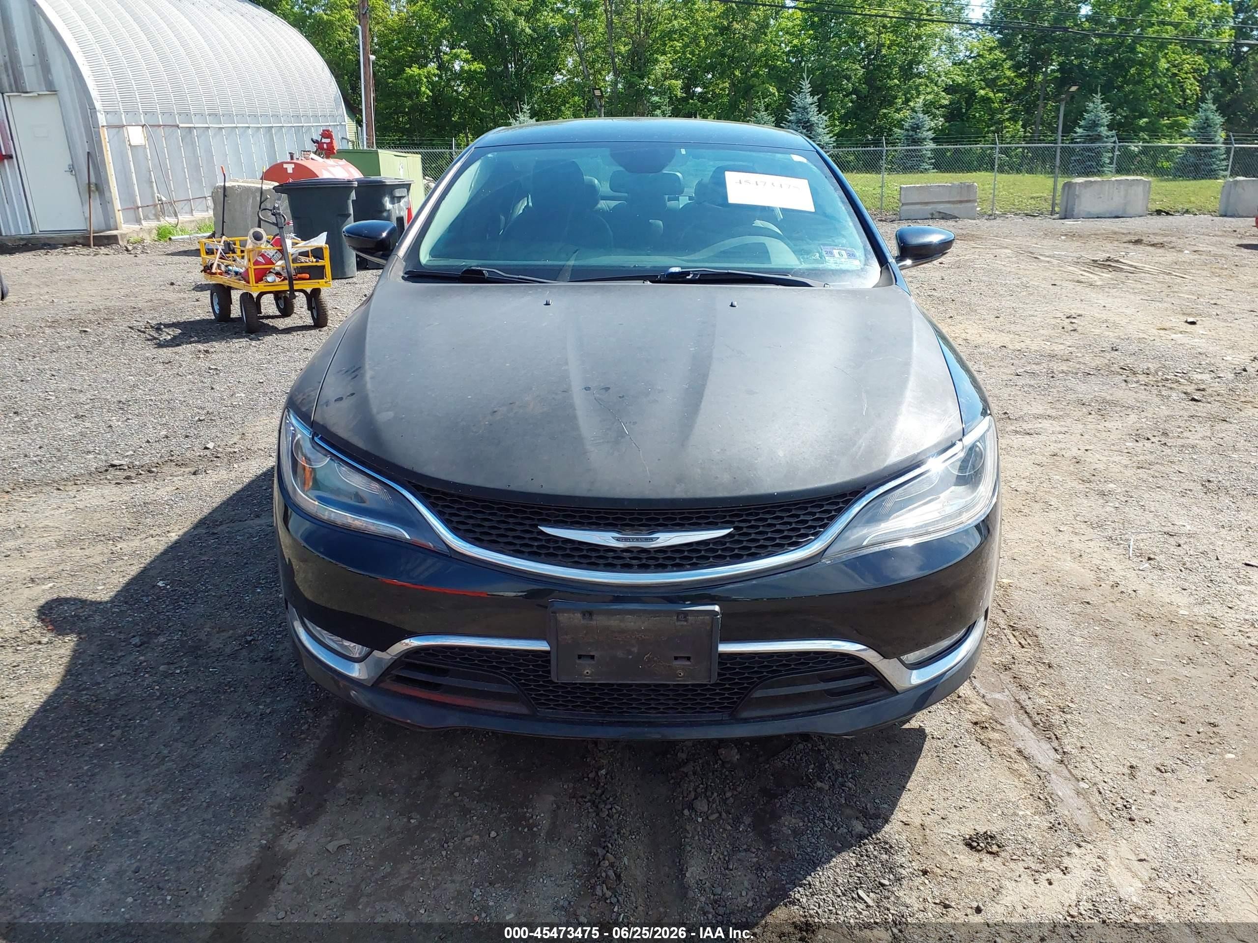 2015 Chrysler 200 C Black vin: 1C3CCCCG3FN524628