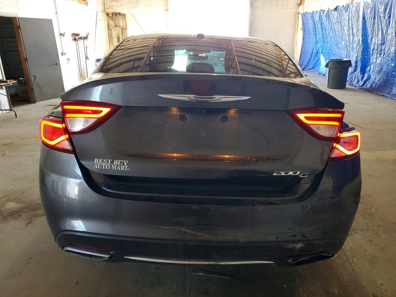2015 Chrysler 200 C Gray vin: 1C3CCCCG4FN522385