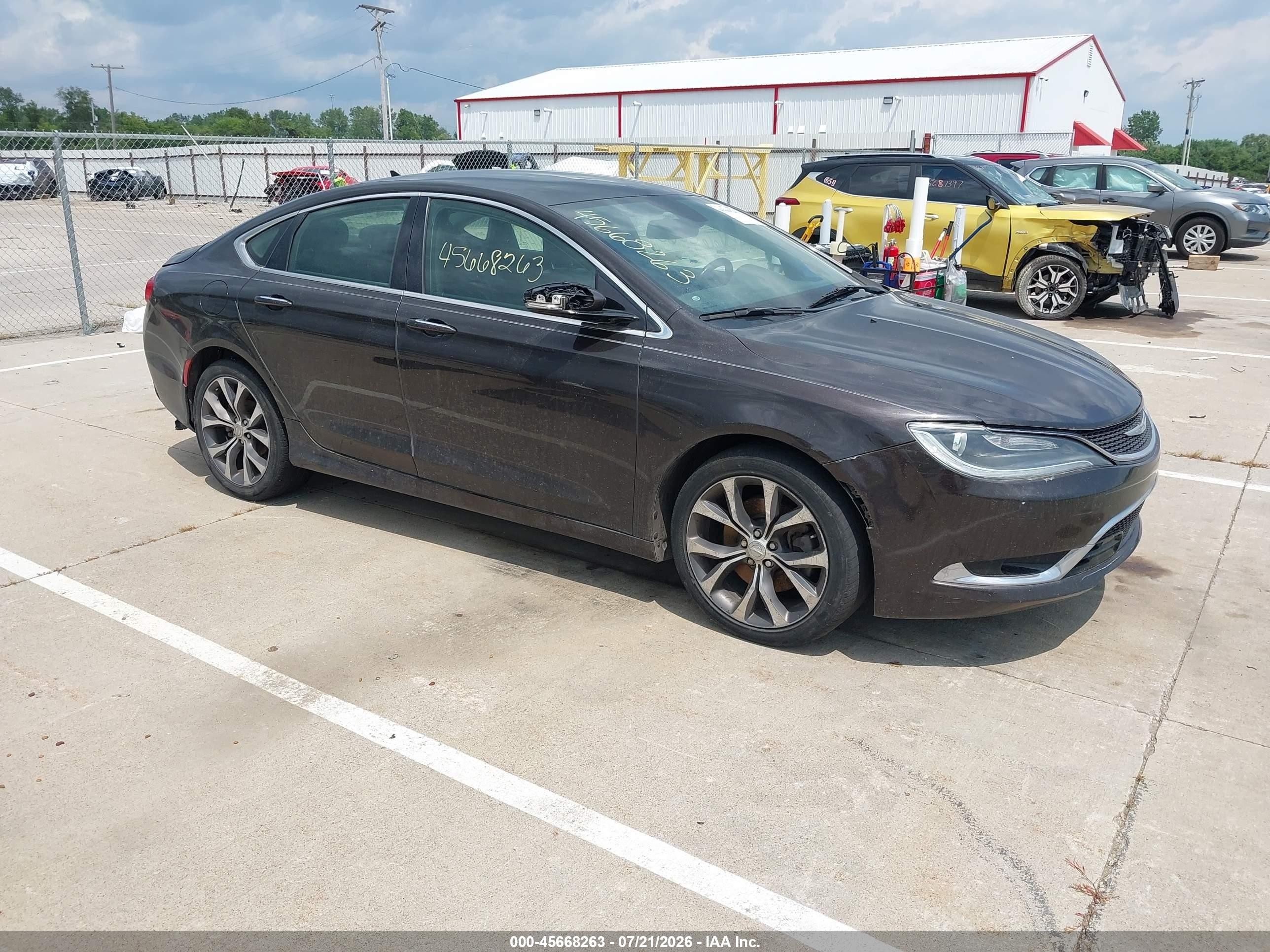 2015 Chrysler 200 C Black vin: 1C3CCCCG4FN524301