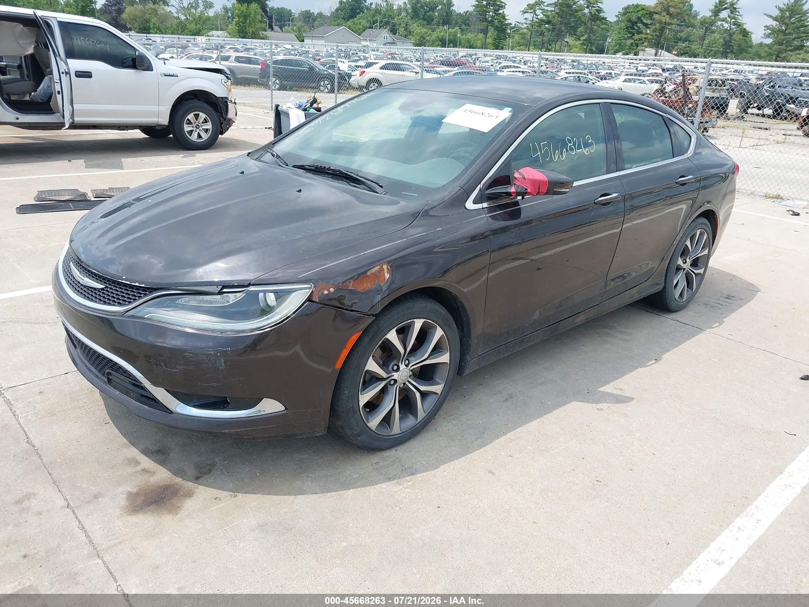 2015 Chrysler 200 C Black vin: 1C3CCCCG4FN524301