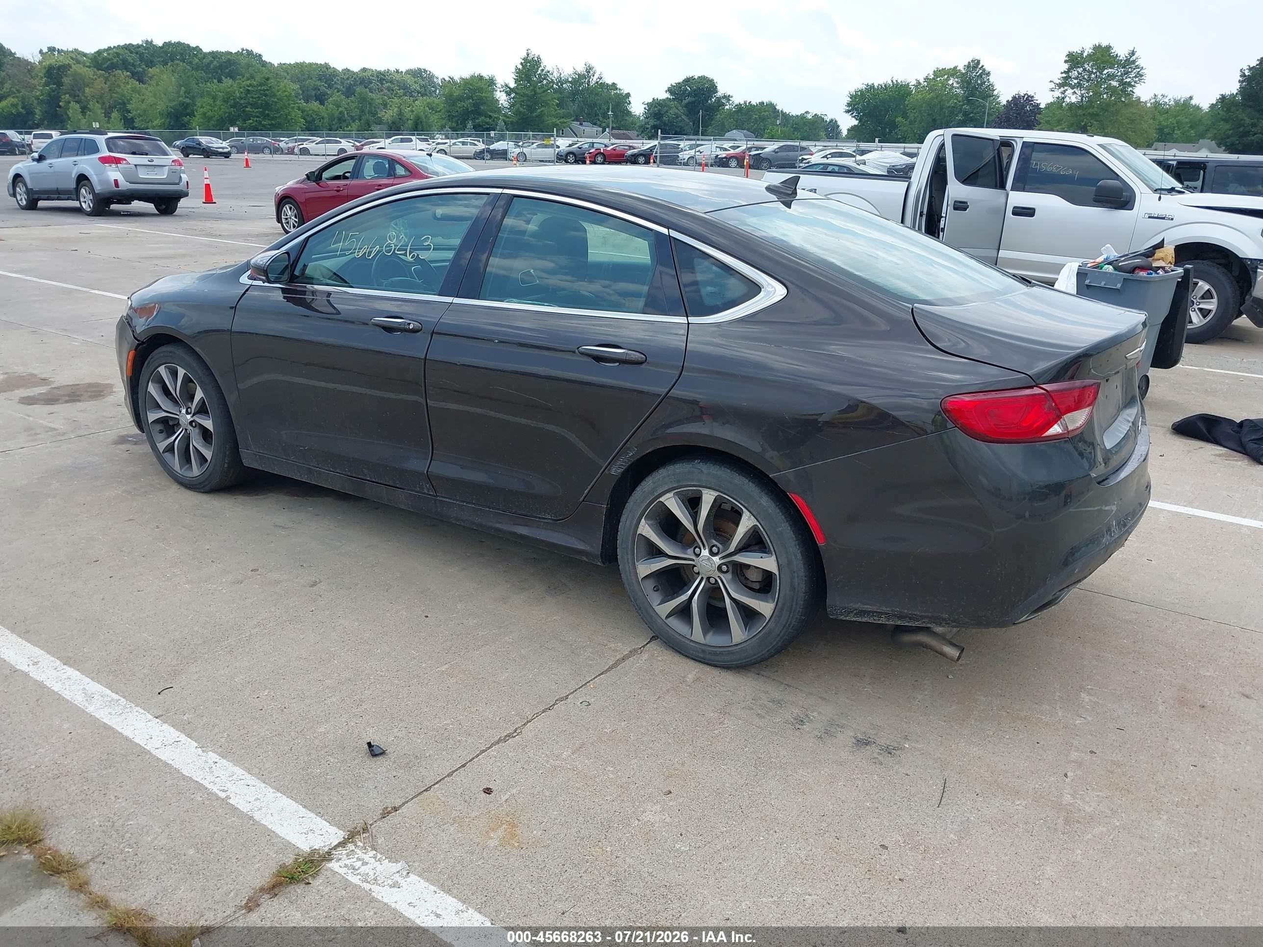 2015 Chrysler 200 C Black vin: 1C3CCCCG4FN524301