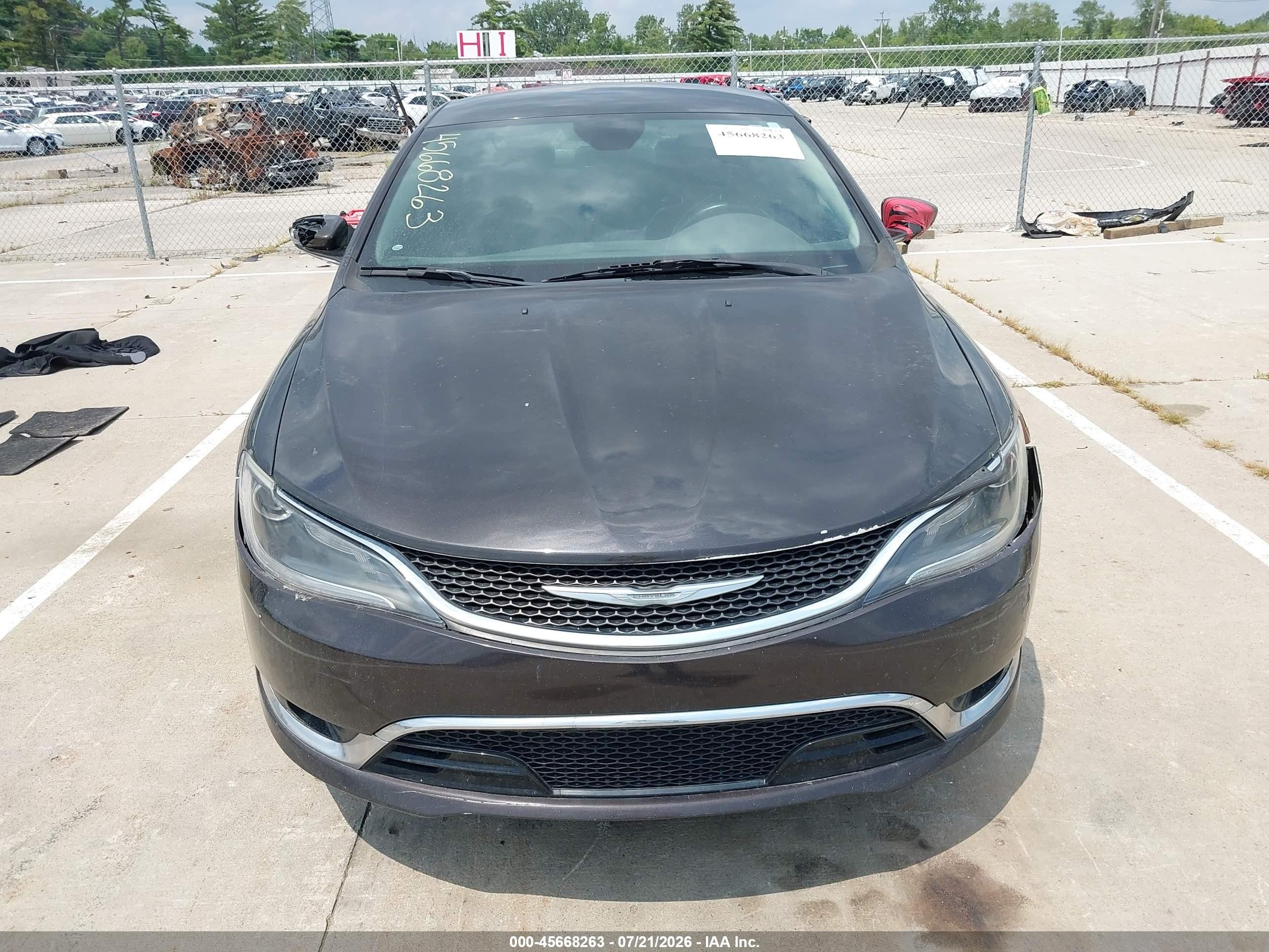 2015 Chrysler 200 C Black vin: 1C3CCCCG4FN524301