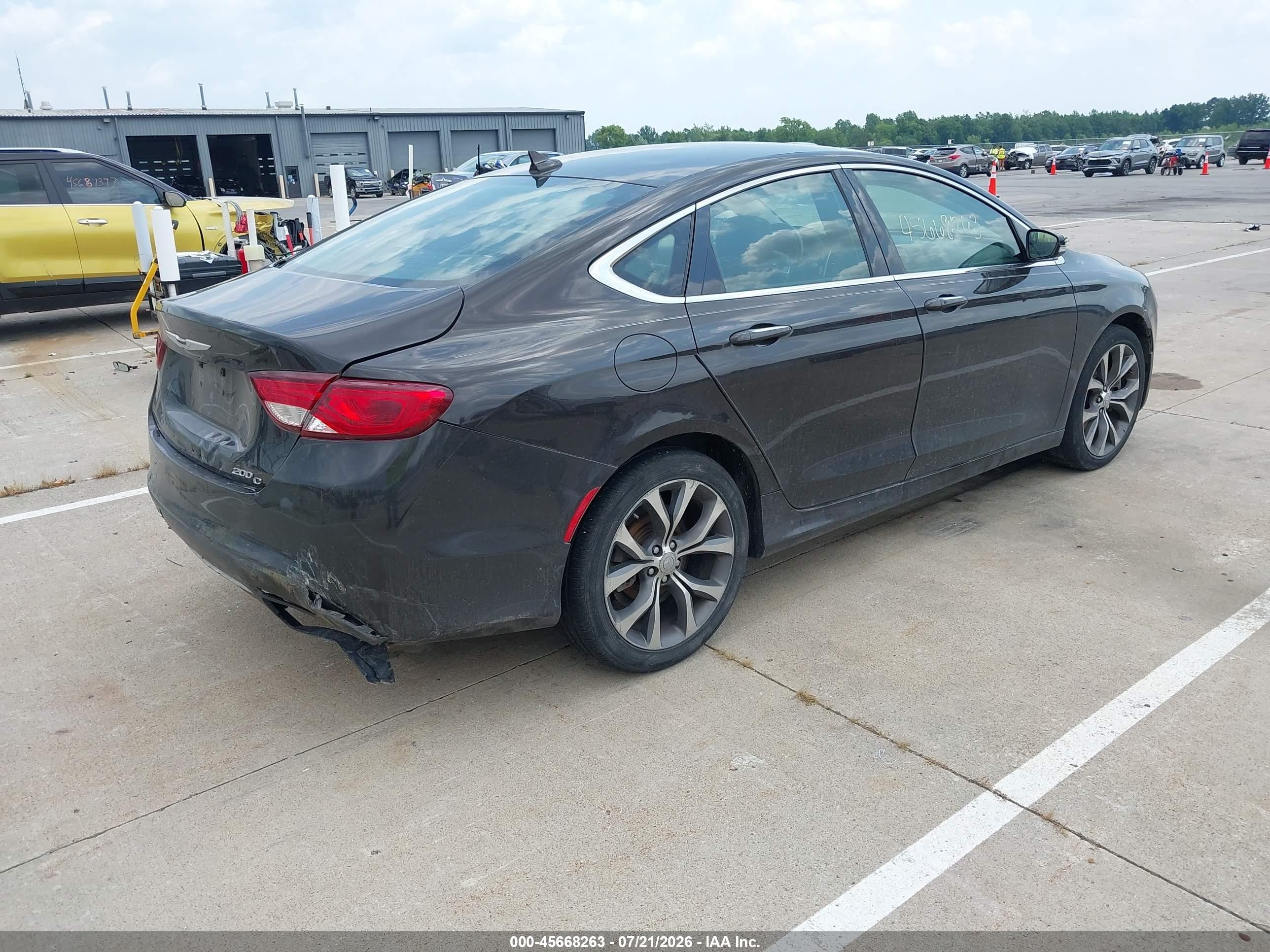 2015 Chrysler 200 C Black vin: 1C3CCCCG4FN524301