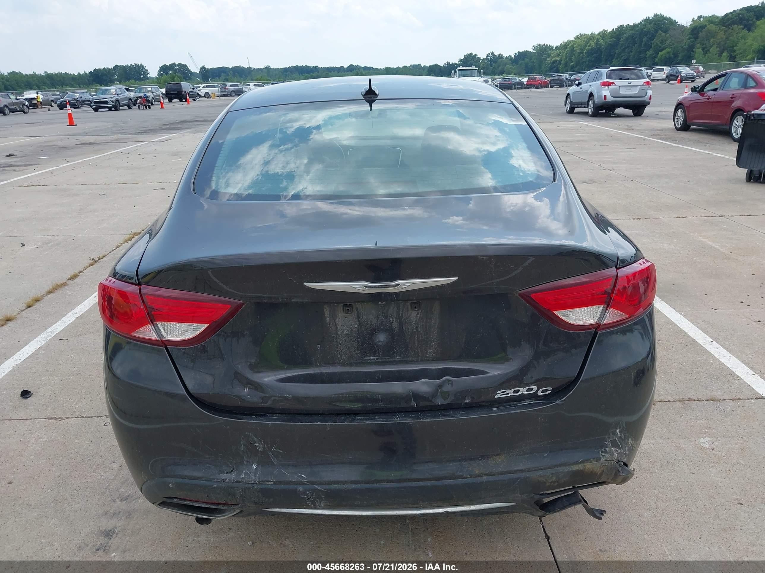 2015 Chrysler 200 C Black vin: 1C3CCCCG4FN524301