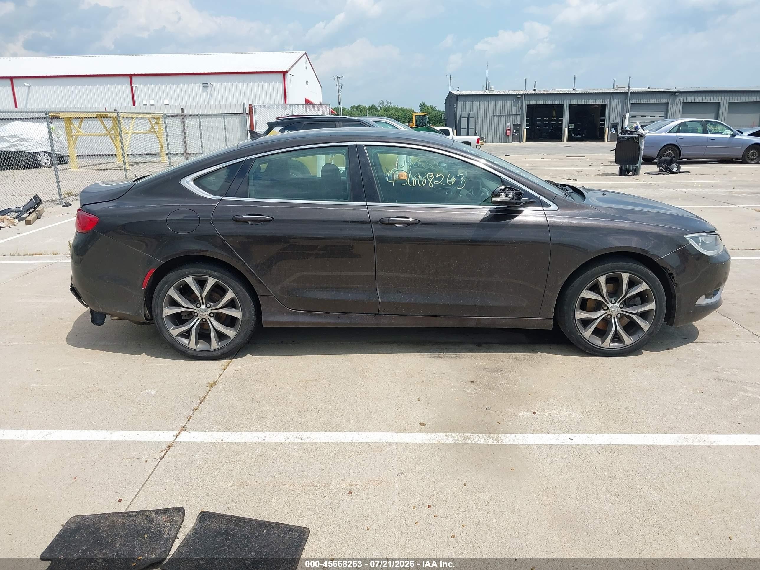 2015 Chrysler 200 C Black vin: 1C3CCCCG4FN524301