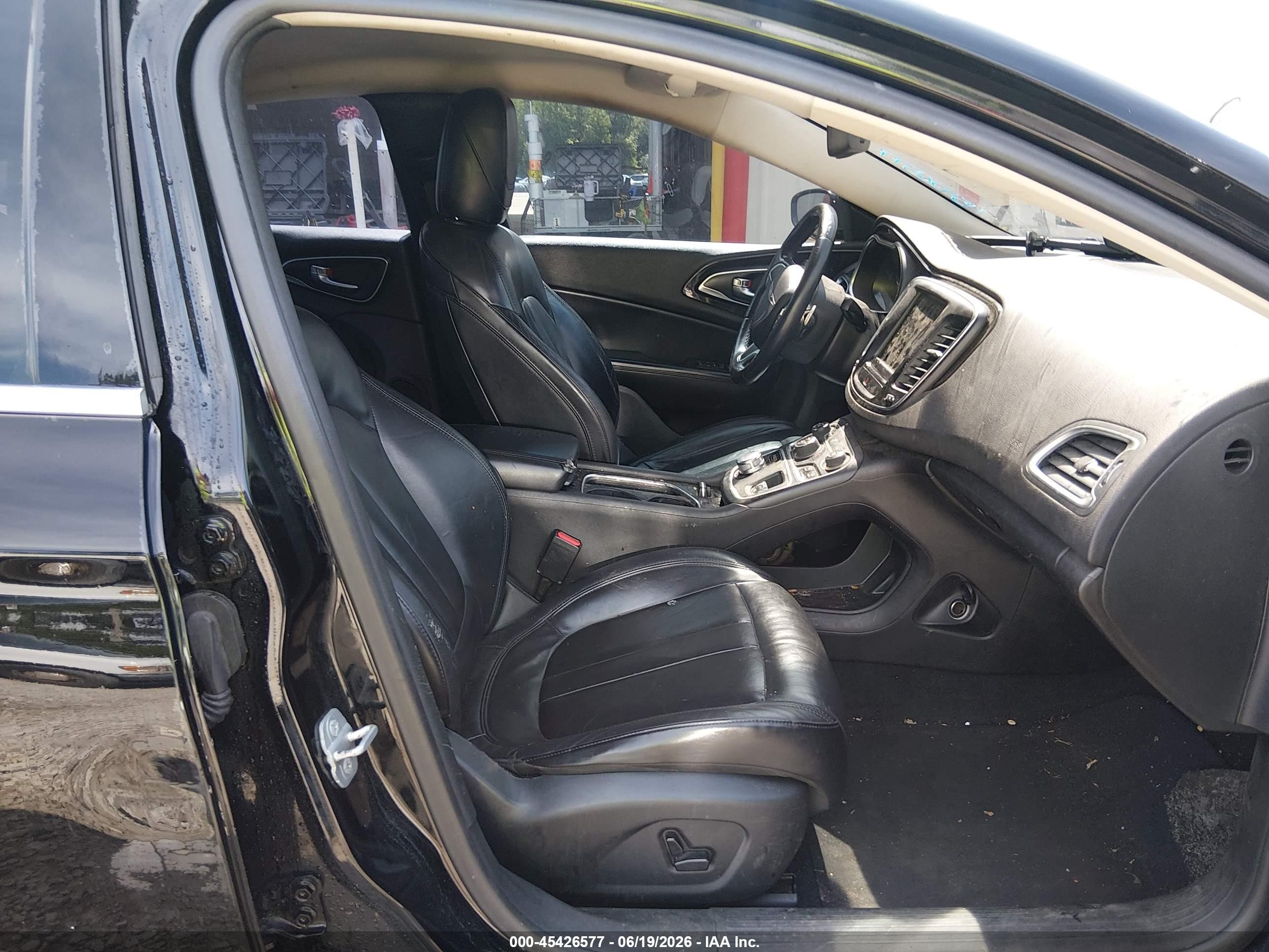 2015 Chrysler 200 C Black vin: 1C3CCCCG5FN501447
