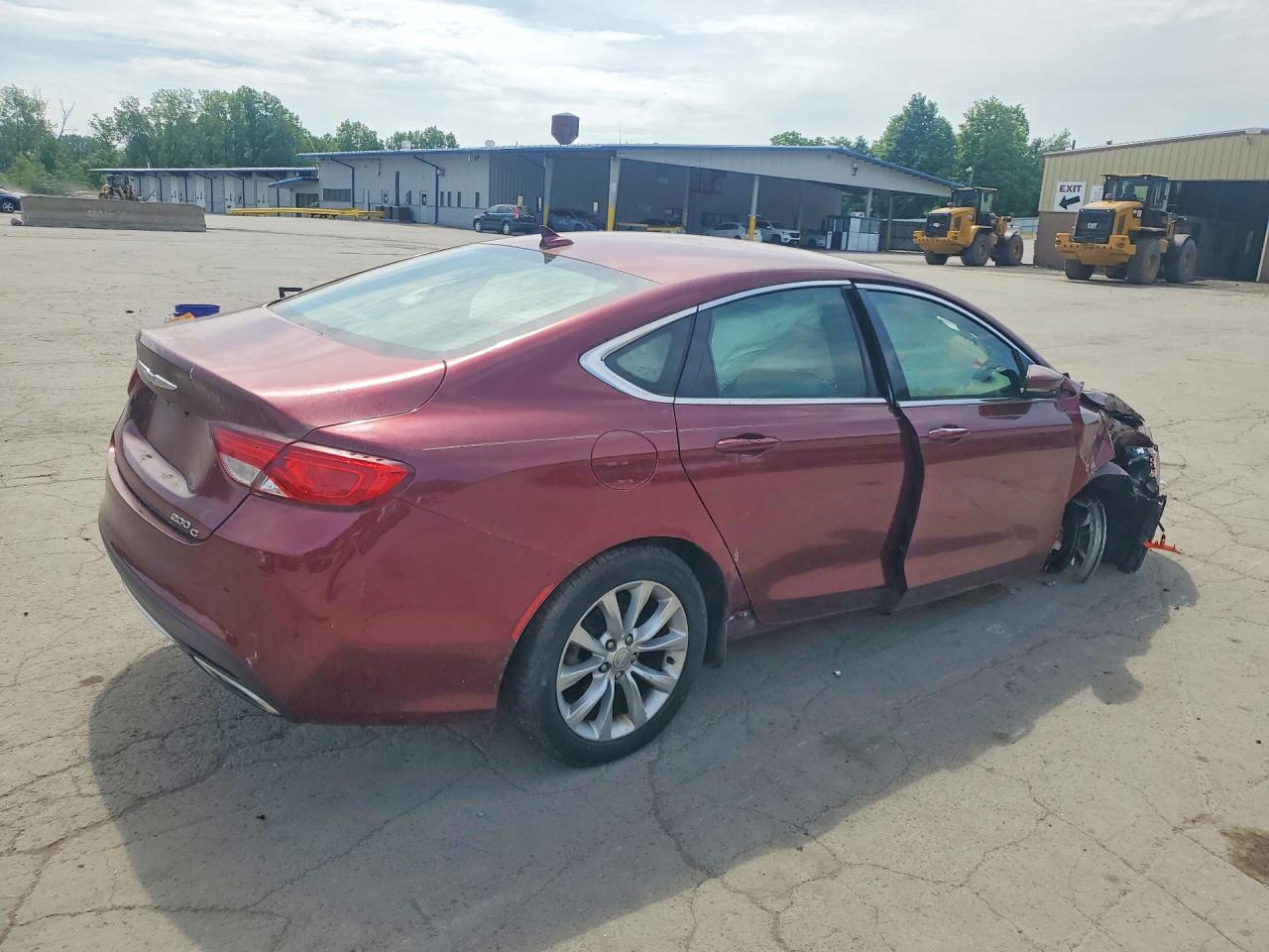 2015 Chrysler 200 C Maroon vin: 1C3CCCCG5FN519950