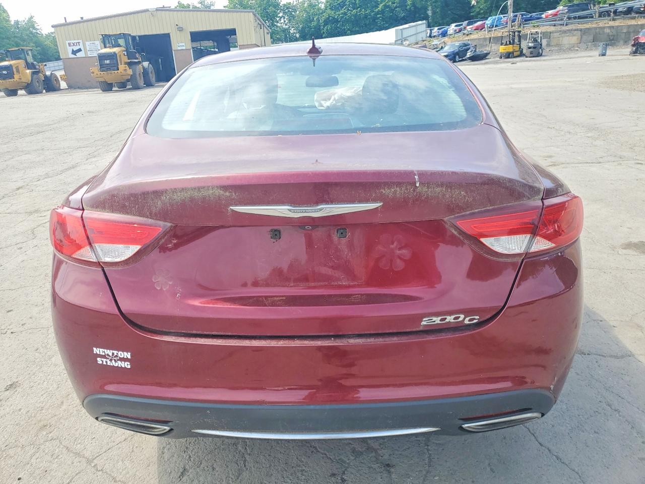 2015 Chrysler 200 C Maroon vin: 1C3CCCCG5FN519950