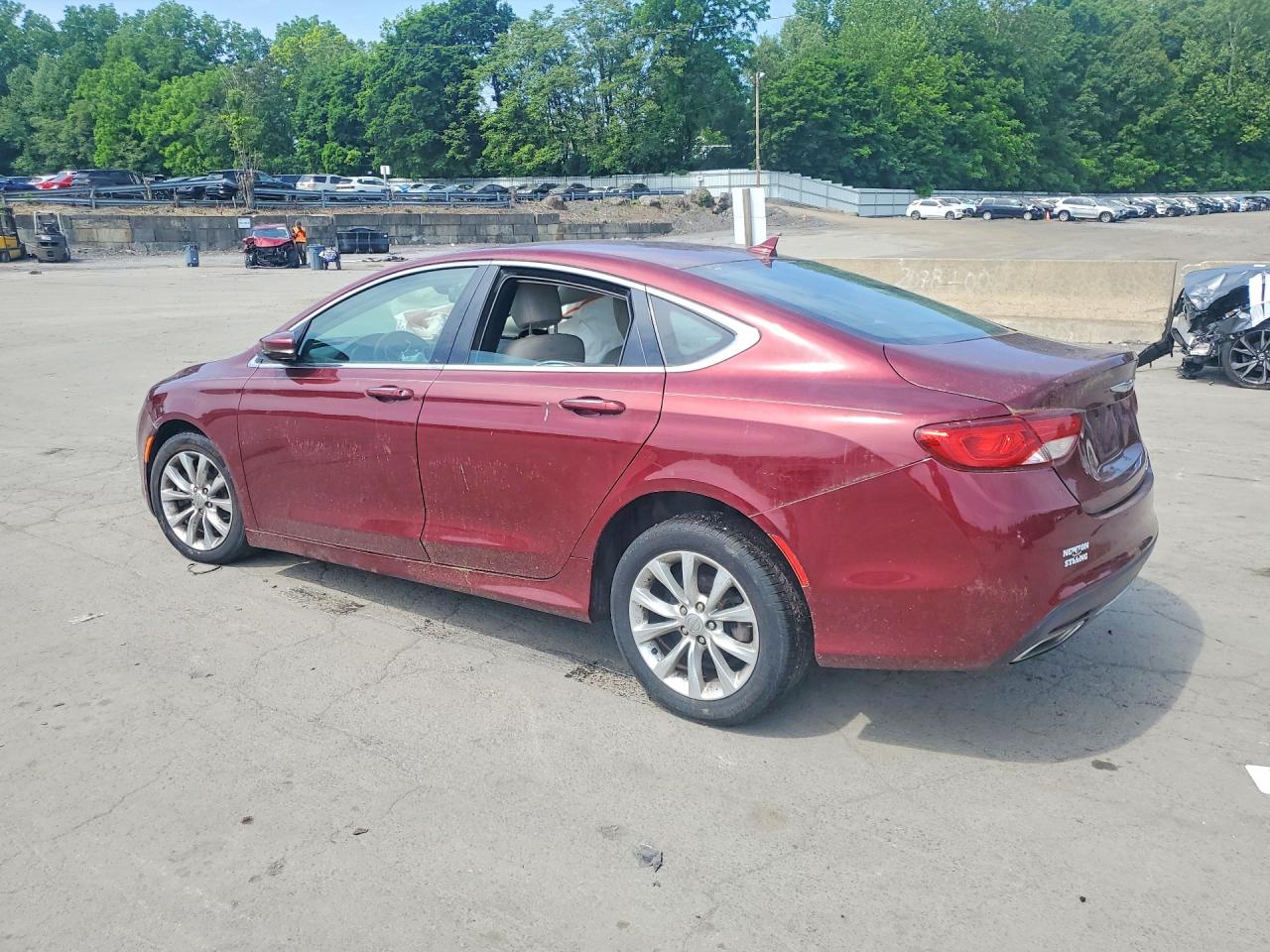 2015 Chrysler 200 C Maroon vin: 1C3CCCCG5FN519950