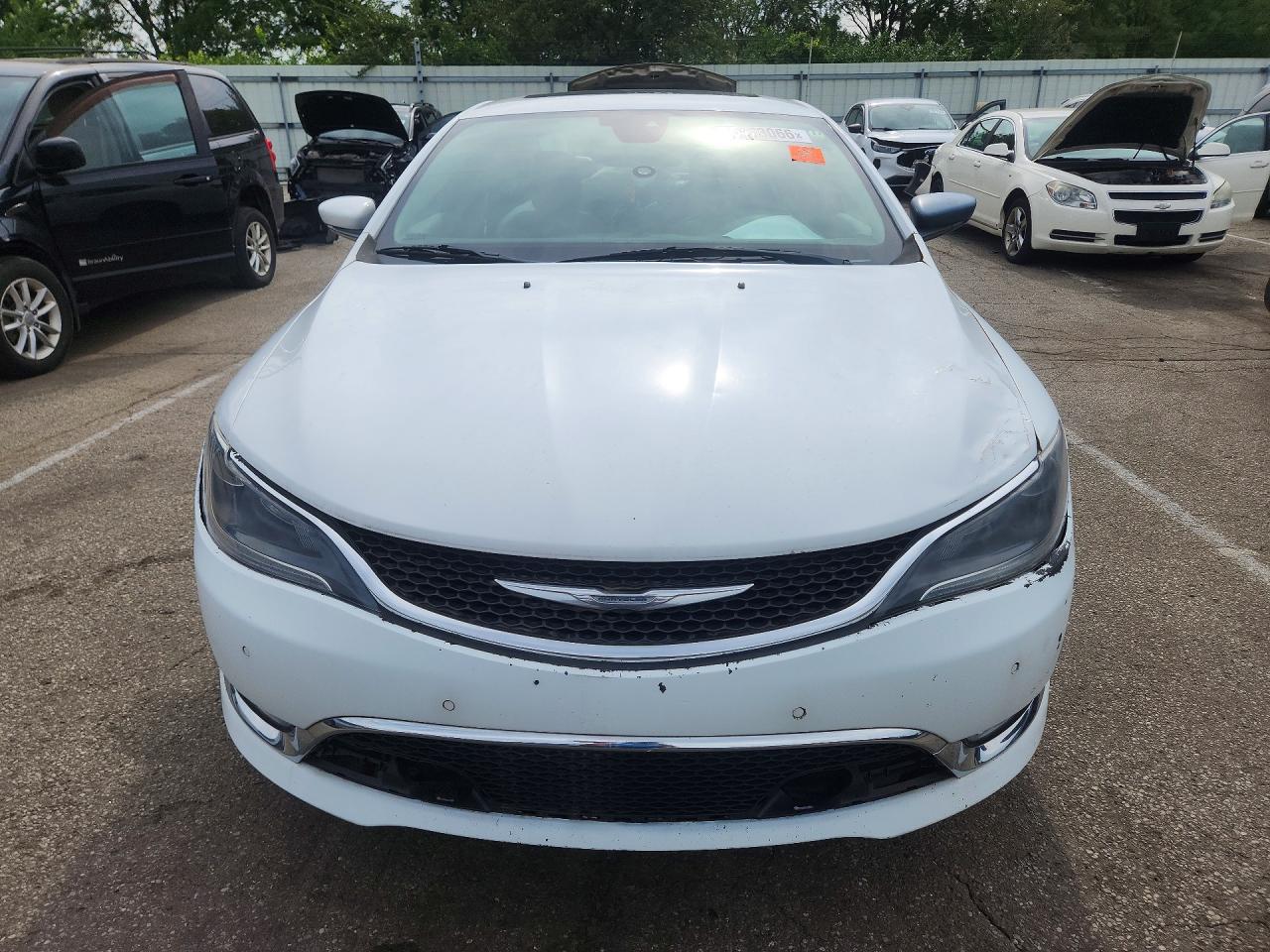2015 Chrysler 200 C Белый vin: 1C3CCCCG6FN528074
