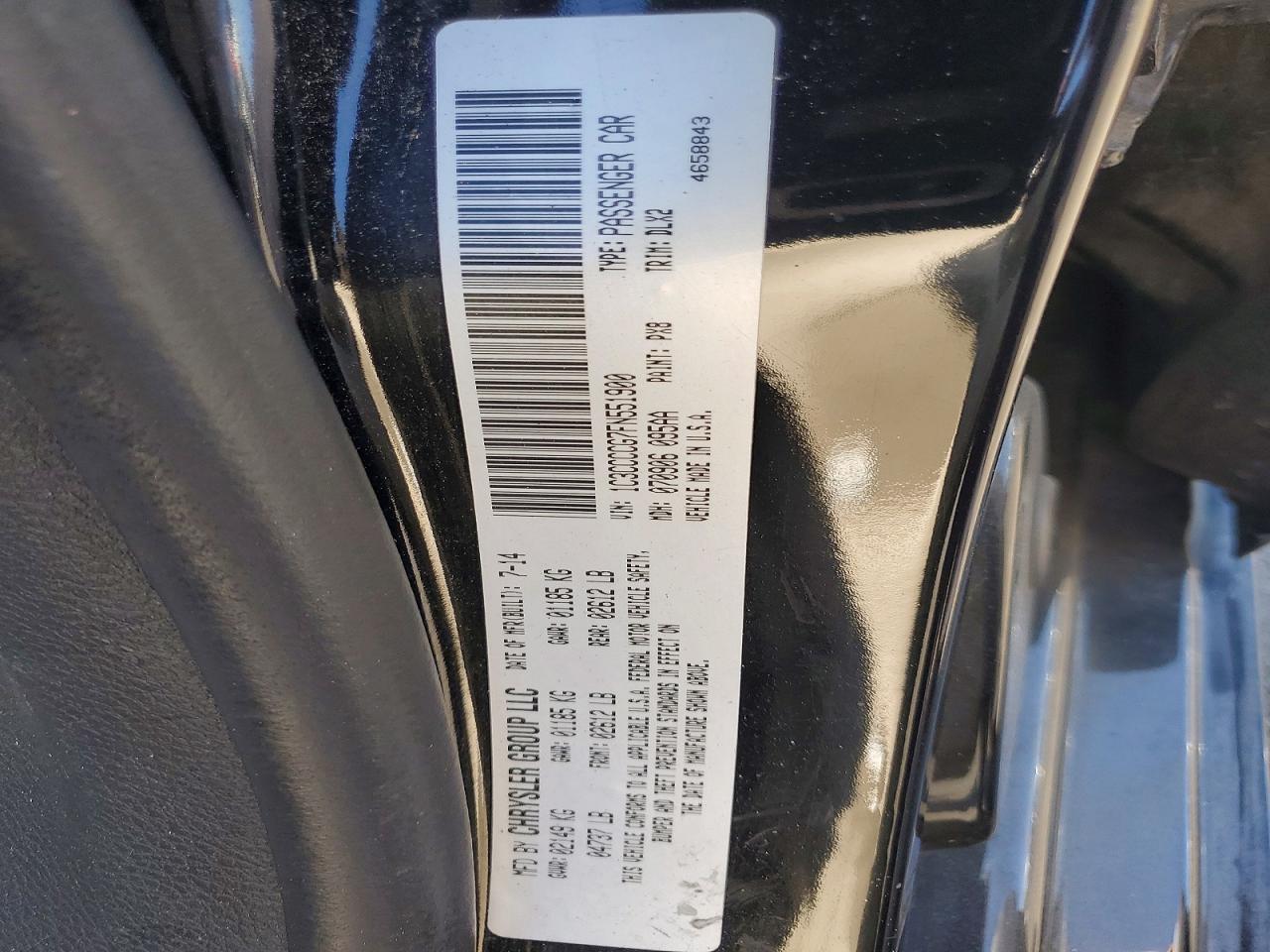 2015 Chrysler 200 C Черный vin: 1C3CCCCG7FN551900