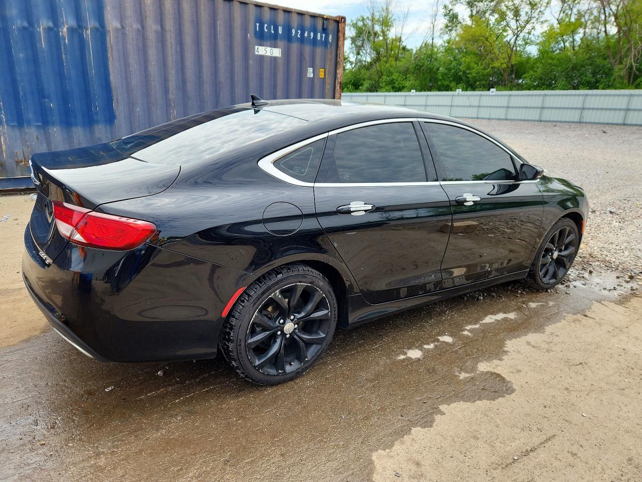 2015 Chrysler 200 C Black vin: 1C3CCCCG7FN584279