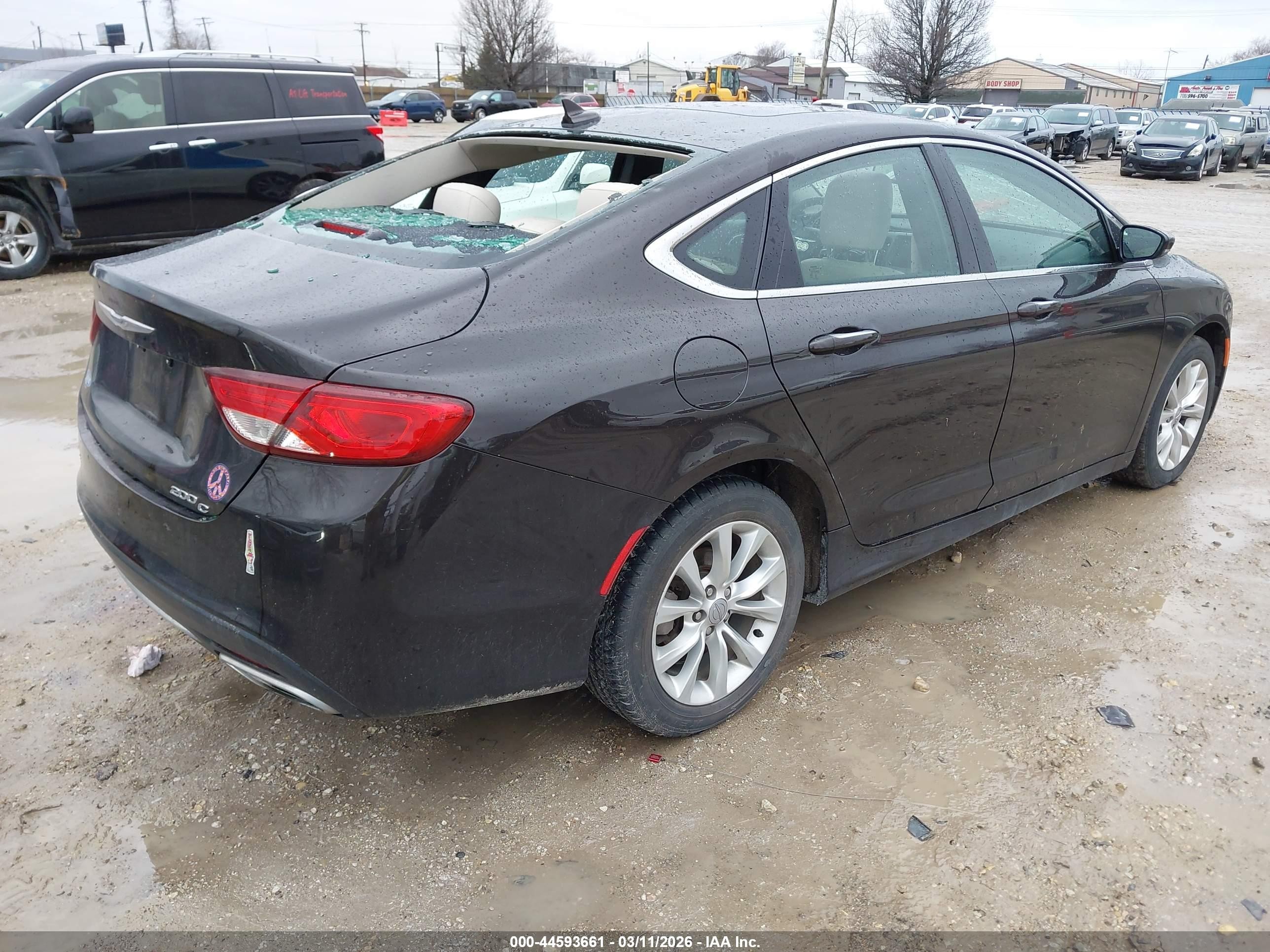 2015 Chrysler 200 C Коричневый vin: 1C3CCCCG7FN599929