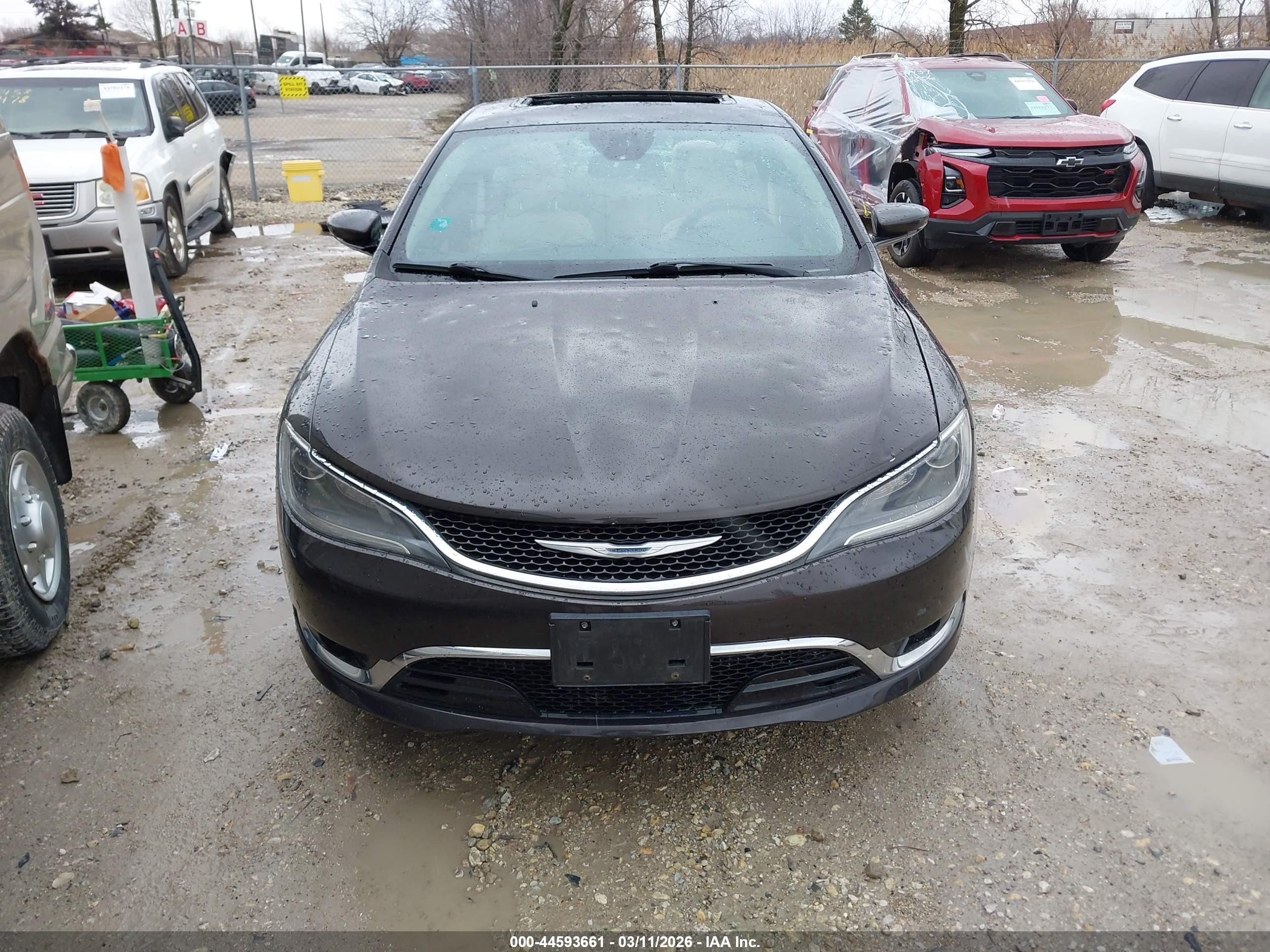 2015 Chrysler 200 C Коричневый vin: 1C3CCCCG7FN599929