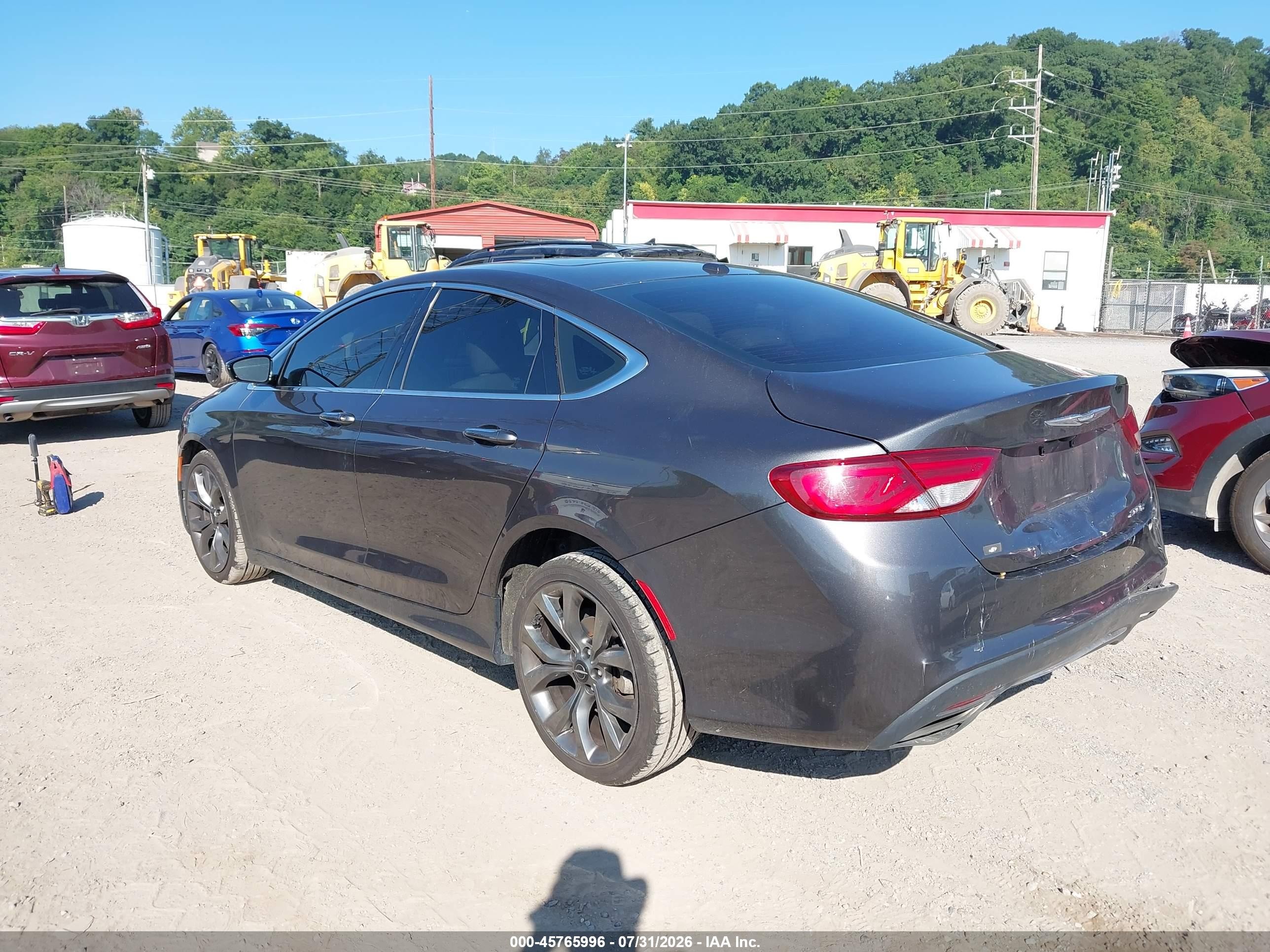 2015 Chrysler 200 C Gray vin: 1C3CCCCG7FN665377