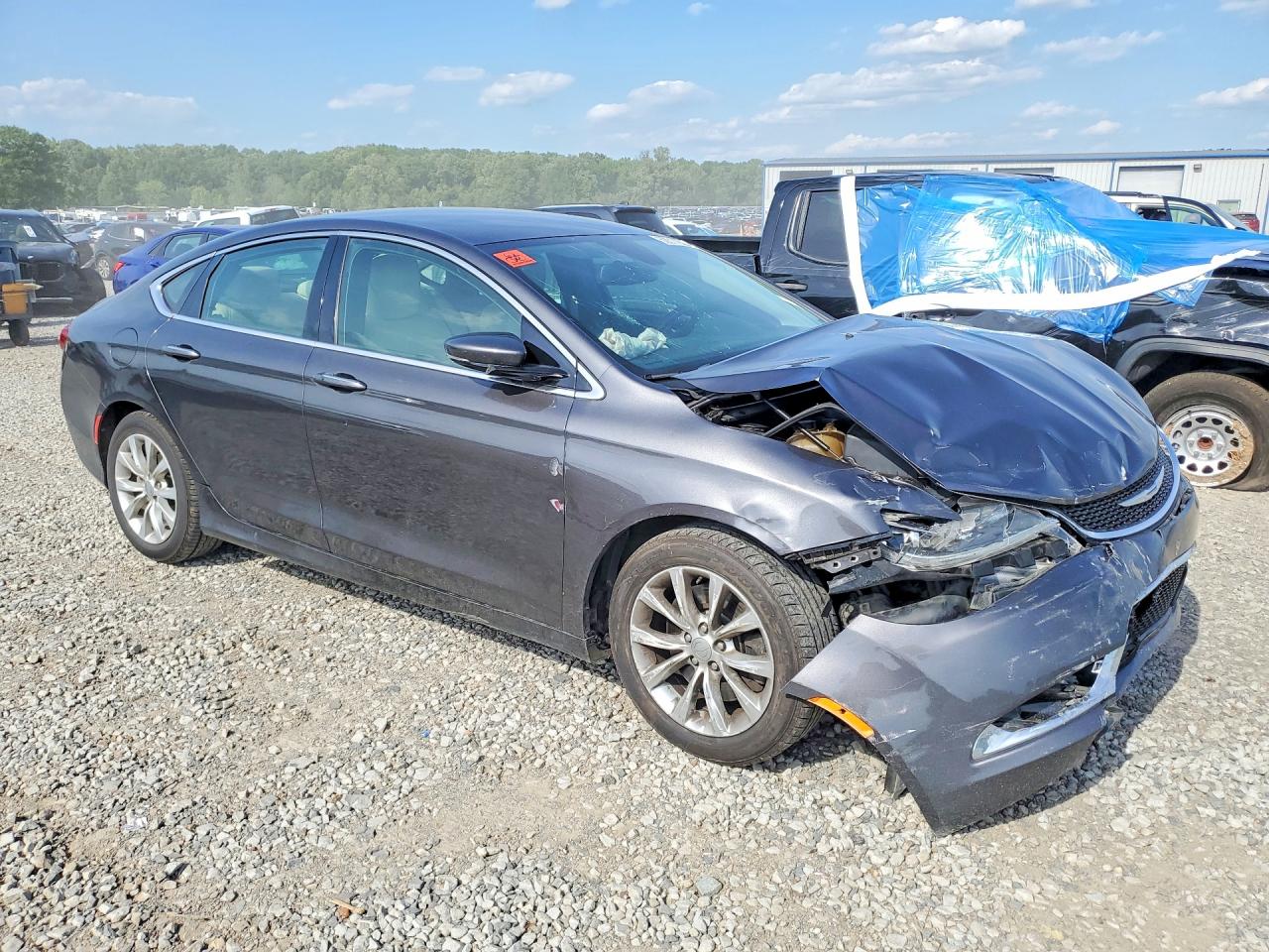 2015 Chrysler 200 C Gray vin: 1C3CCCCG7FN690439
