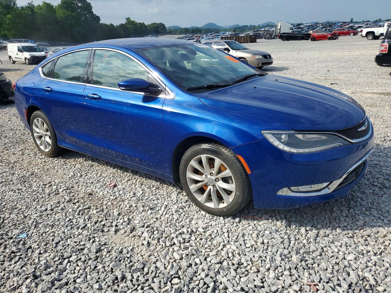 2015 Chrysler 200 C Blue vin: 1C3CCCCG8FN510174
