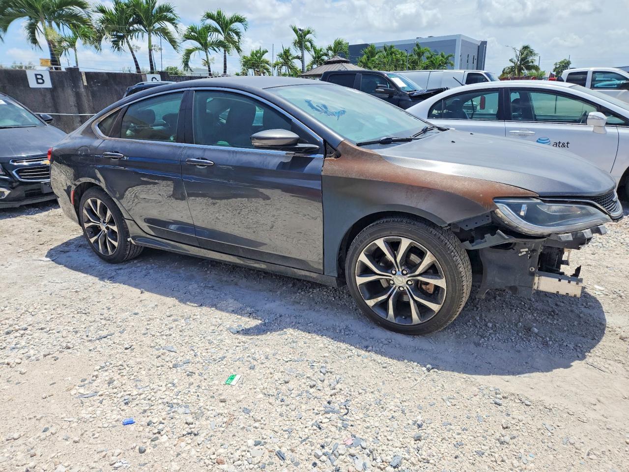 2015 Chrysler 200 Limited Серый vin: 1C3CCCCG8FN520073