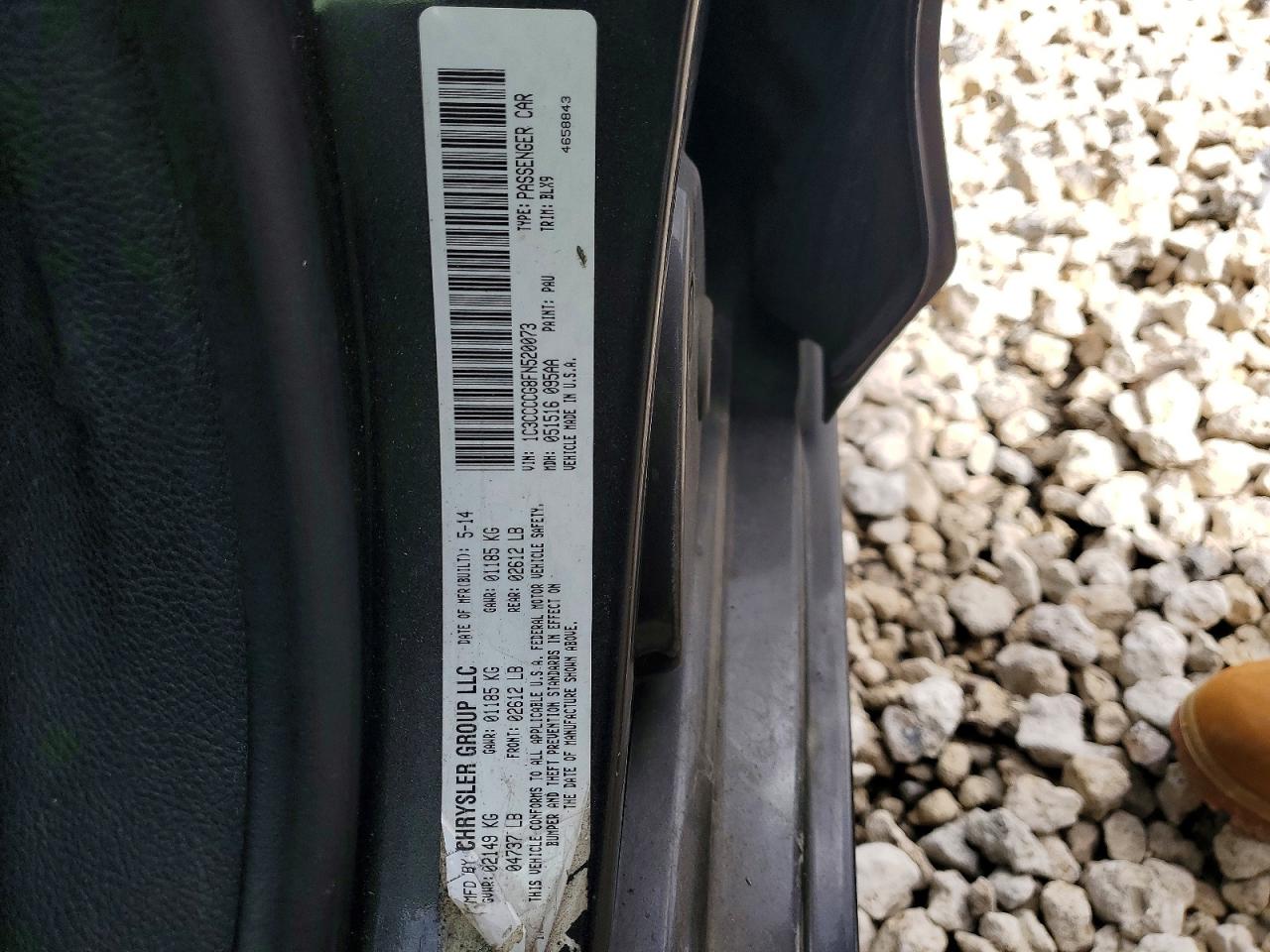 2015 Chrysler 200 Limited Серый vin: 1C3CCCCG8FN520073