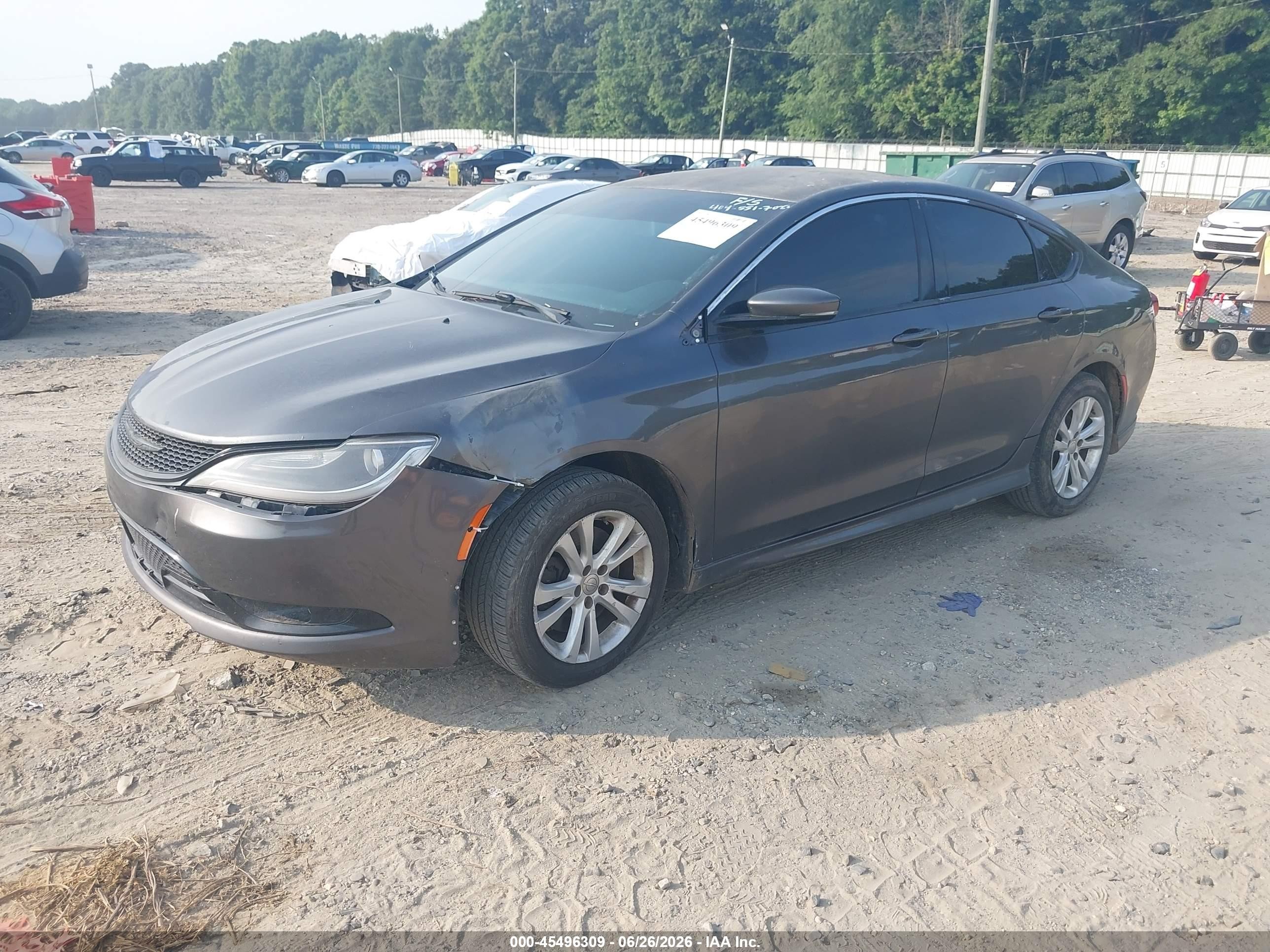 2015 Chrysler 200 C Gray vin: 1C3CCCCG8FN731578