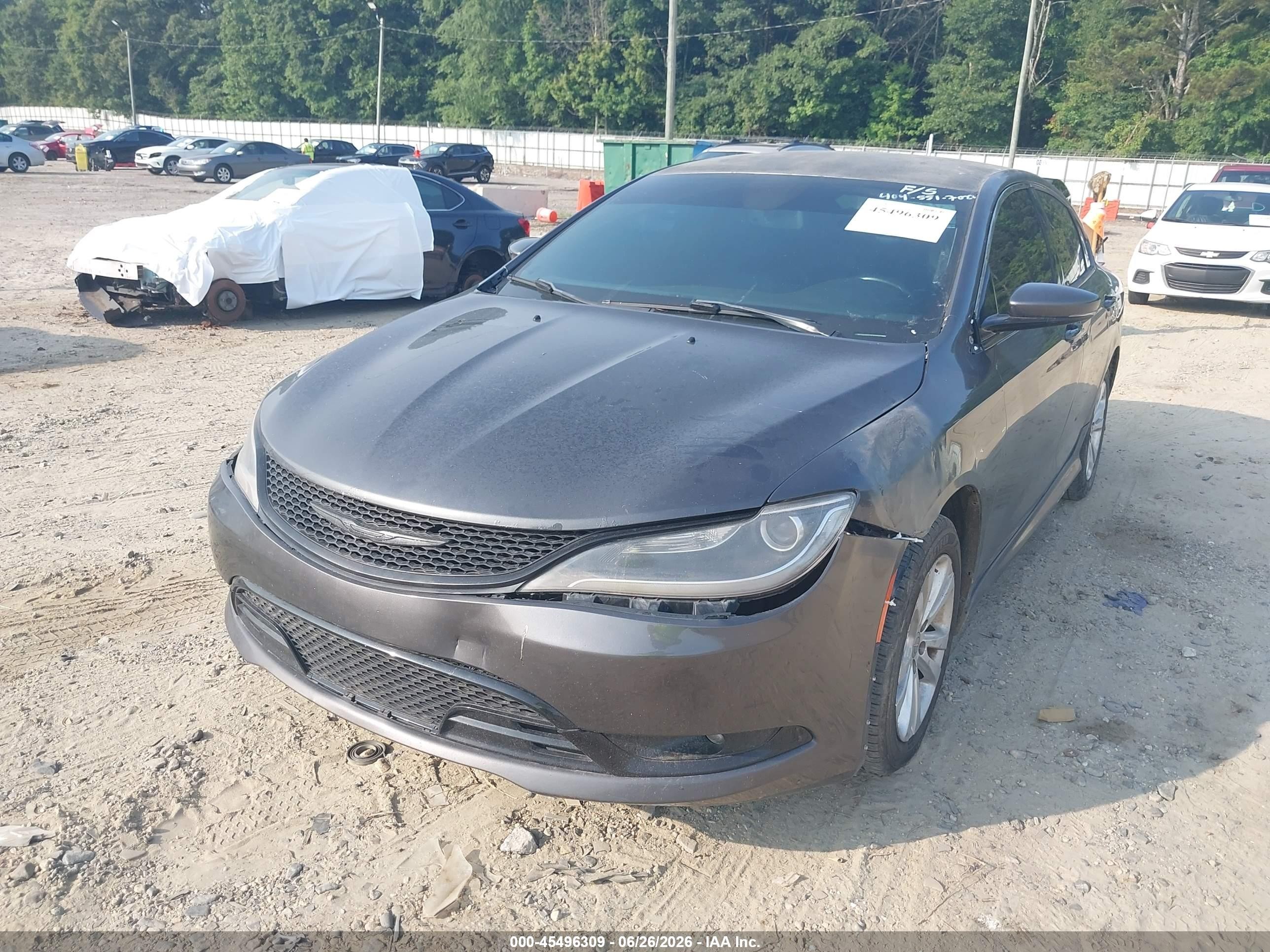 2015 Chrysler 200 C Gray vin: 1C3CCCCG8FN731578