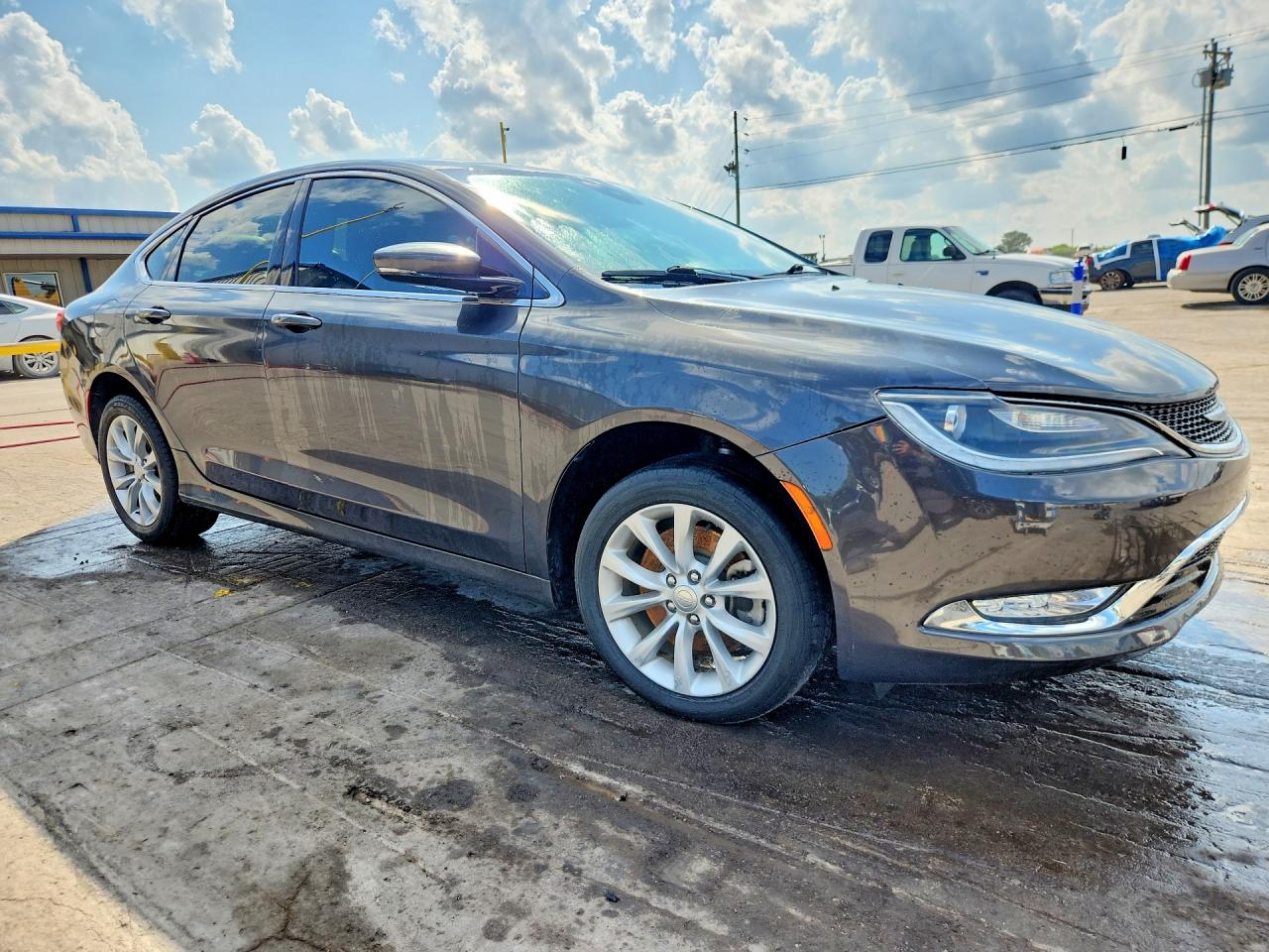 2015 Chrysler 200 C Gray vin: 1C3CCCCG9FN510023