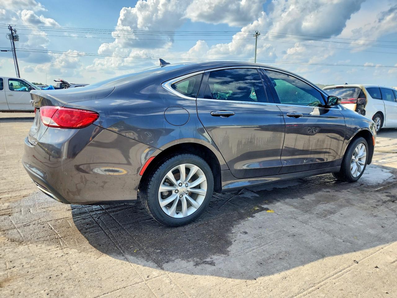 2015 Chrysler 200 C Gray vin: 1C3CCCCG9FN510023