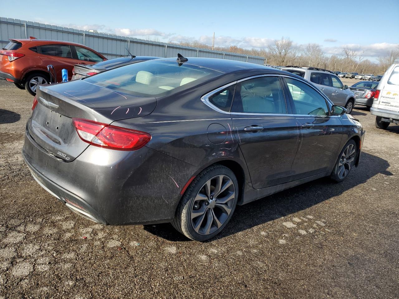 2015 Chrysler 200 C Gray vin: 1C3CCCCG9FN515514
