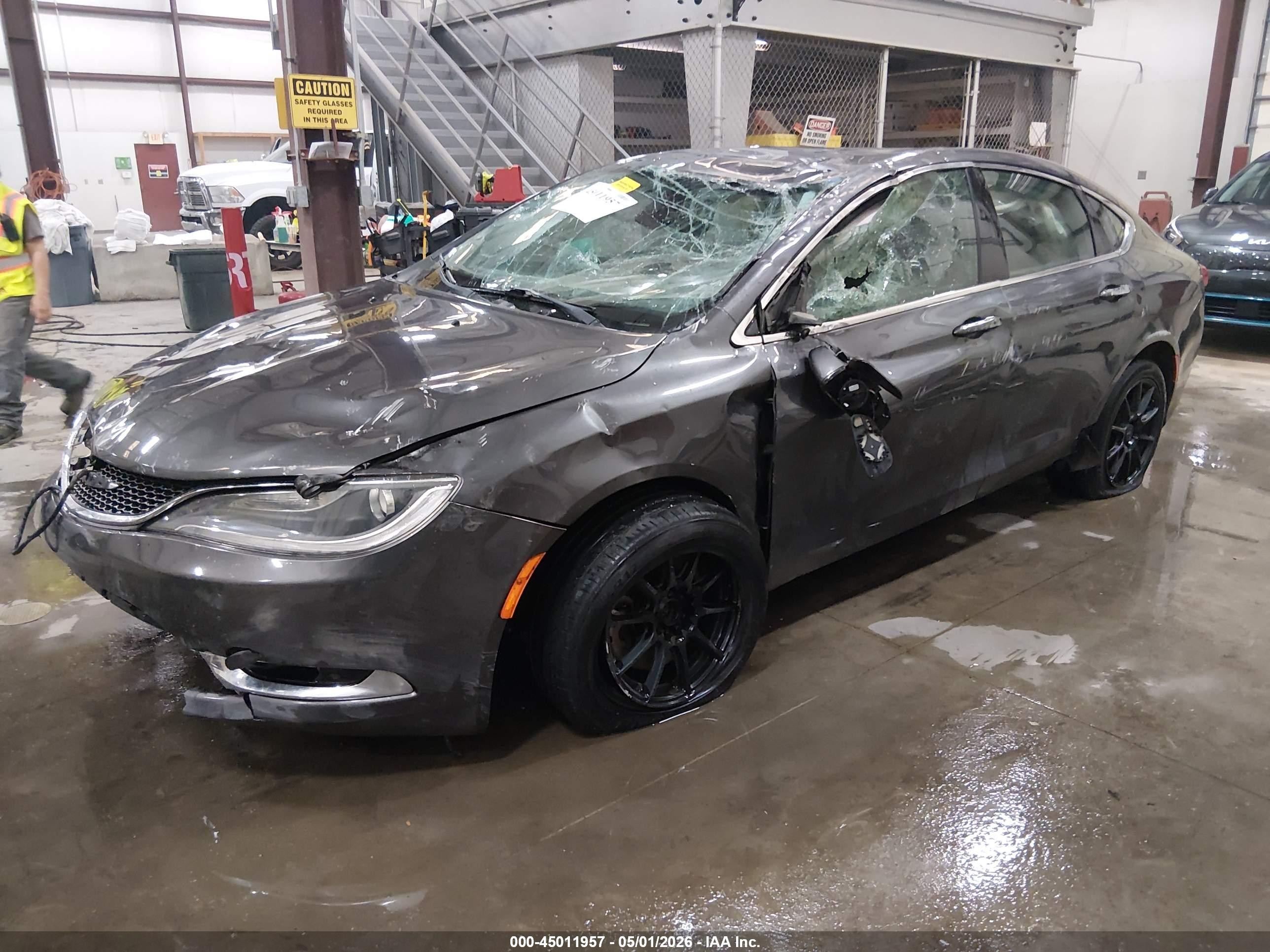 2015 Chrysler 200 C Серый vin: 1C3CCCCG9FN517117