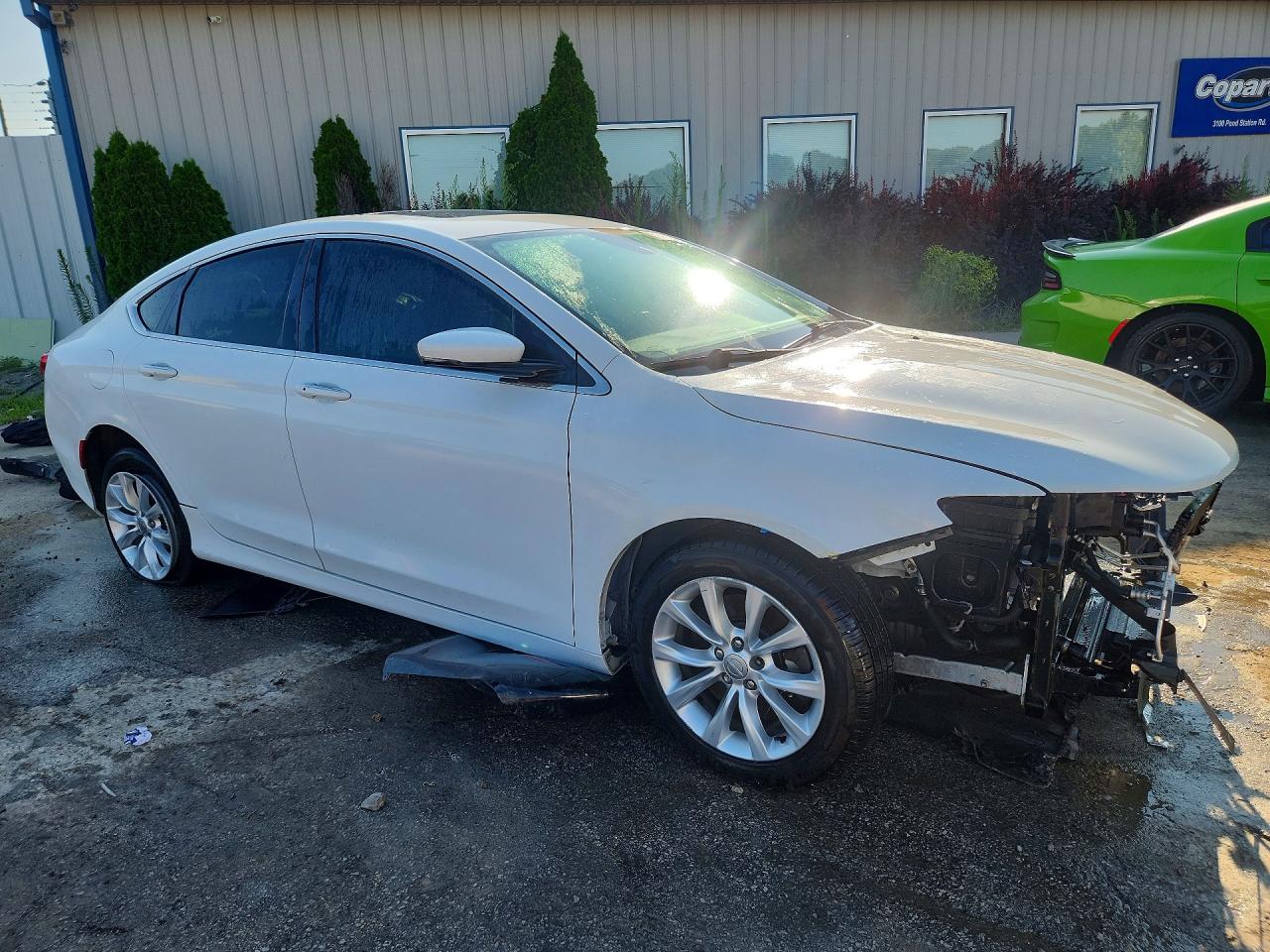 2016 Chrysler 200 C Белый vin: 1C3CCCCG9GN124350