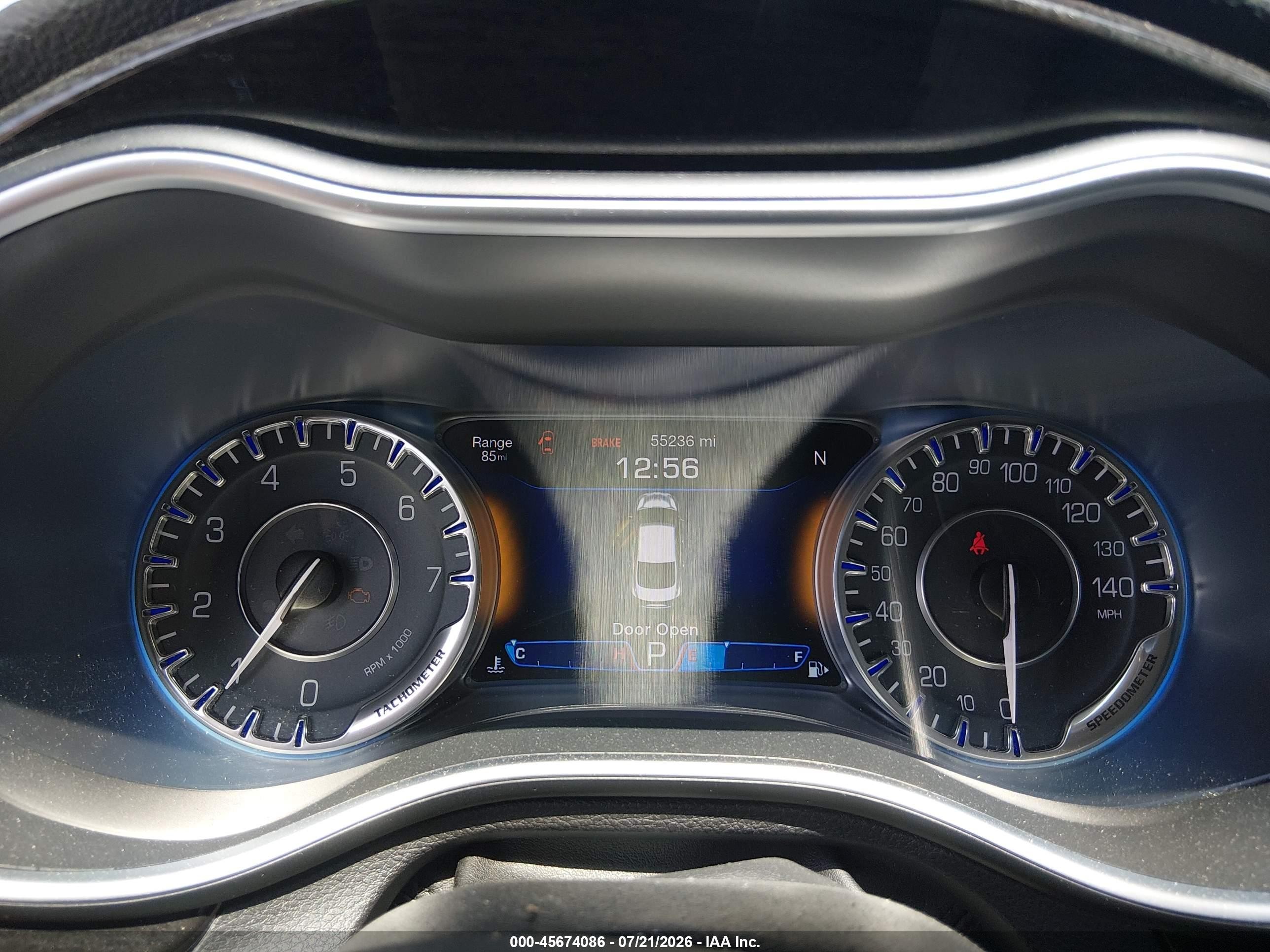 2015 Chrysler 200 C Blue vin: 1C3CCCCGXFN519698