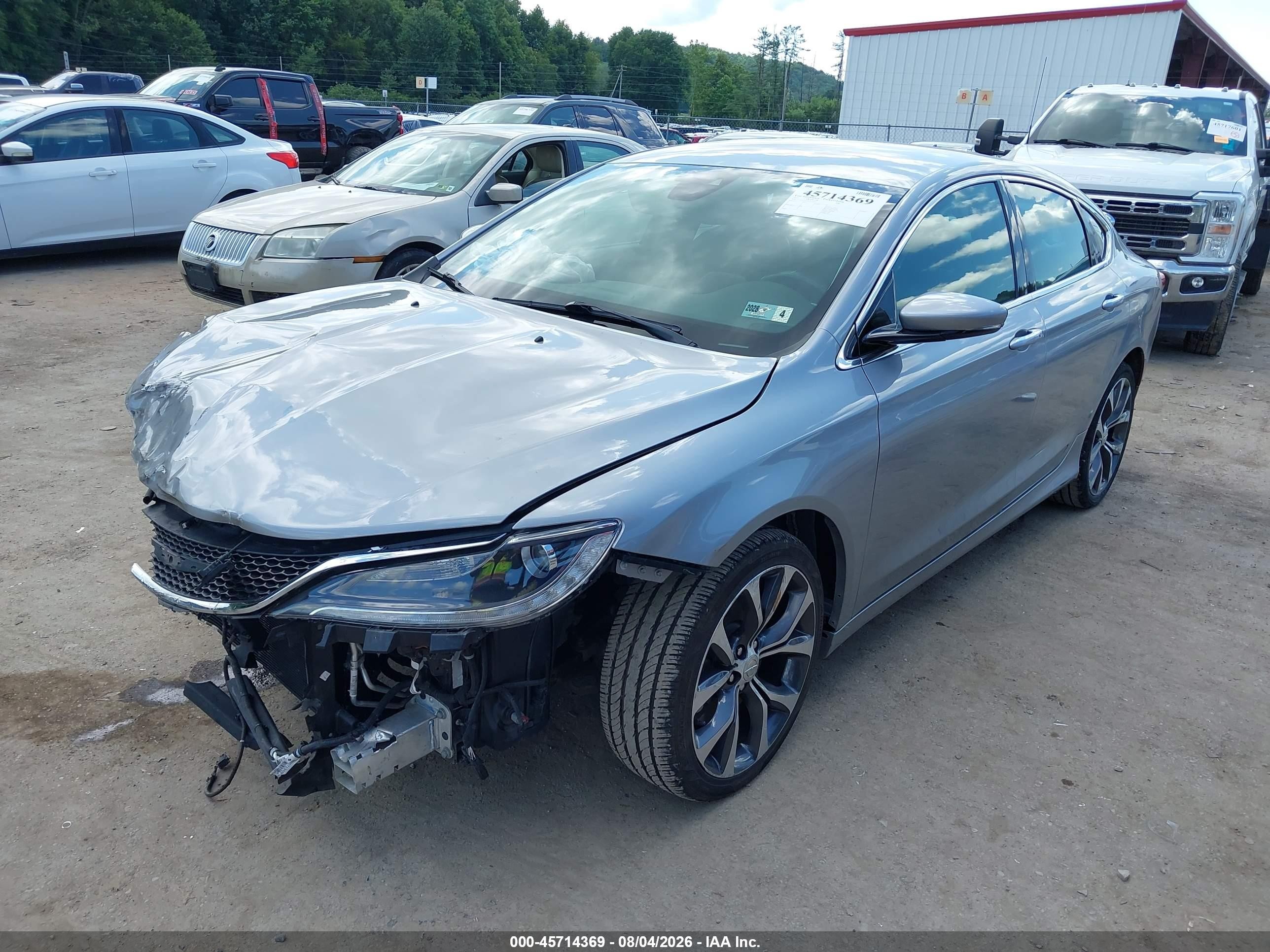 2015 Chrysler 200 C Silver vin: 1C3CCCCGXFN519992
