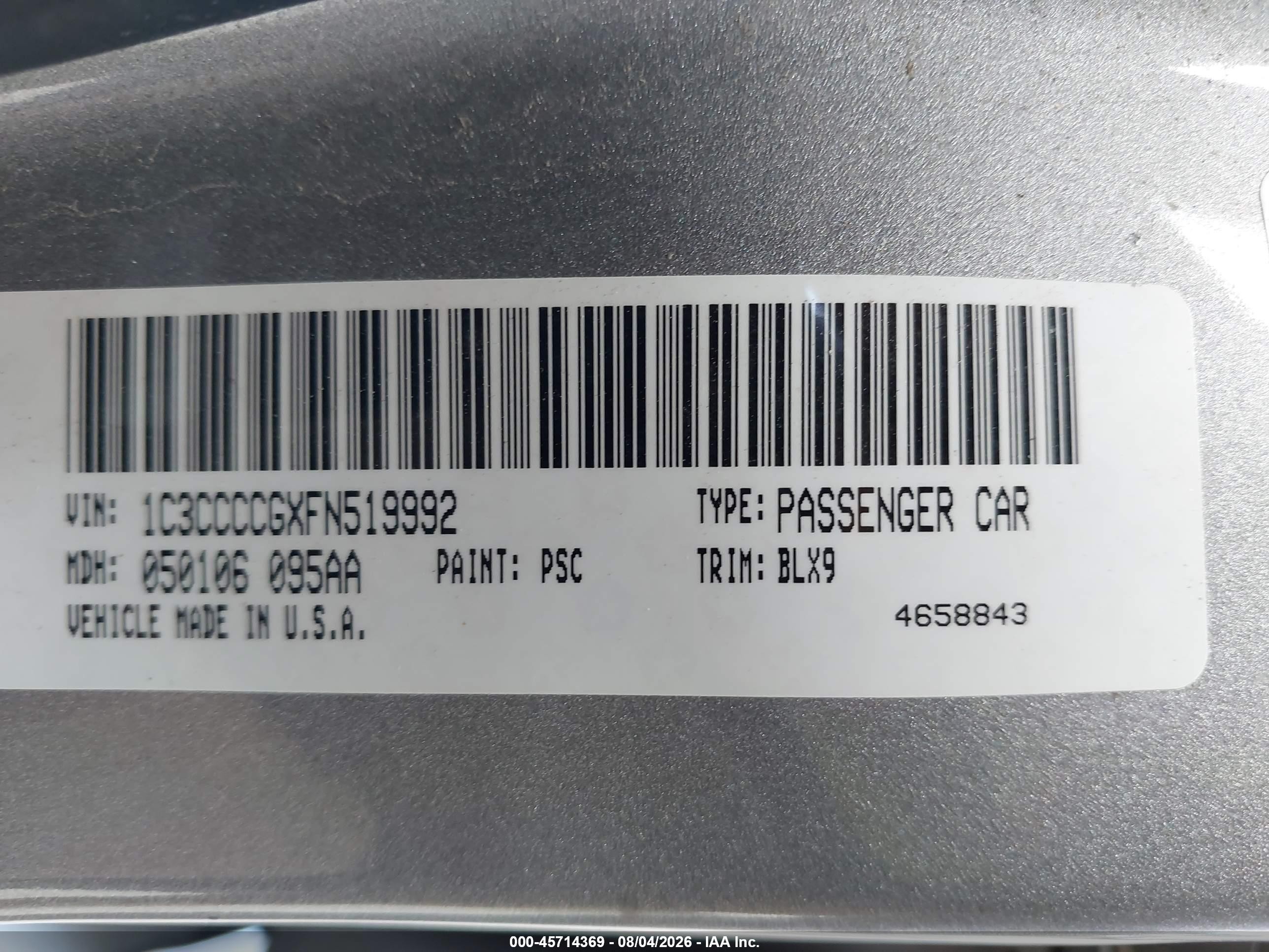 2015 Chrysler 200 C Silver vin: 1C3CCCCGXFN519992