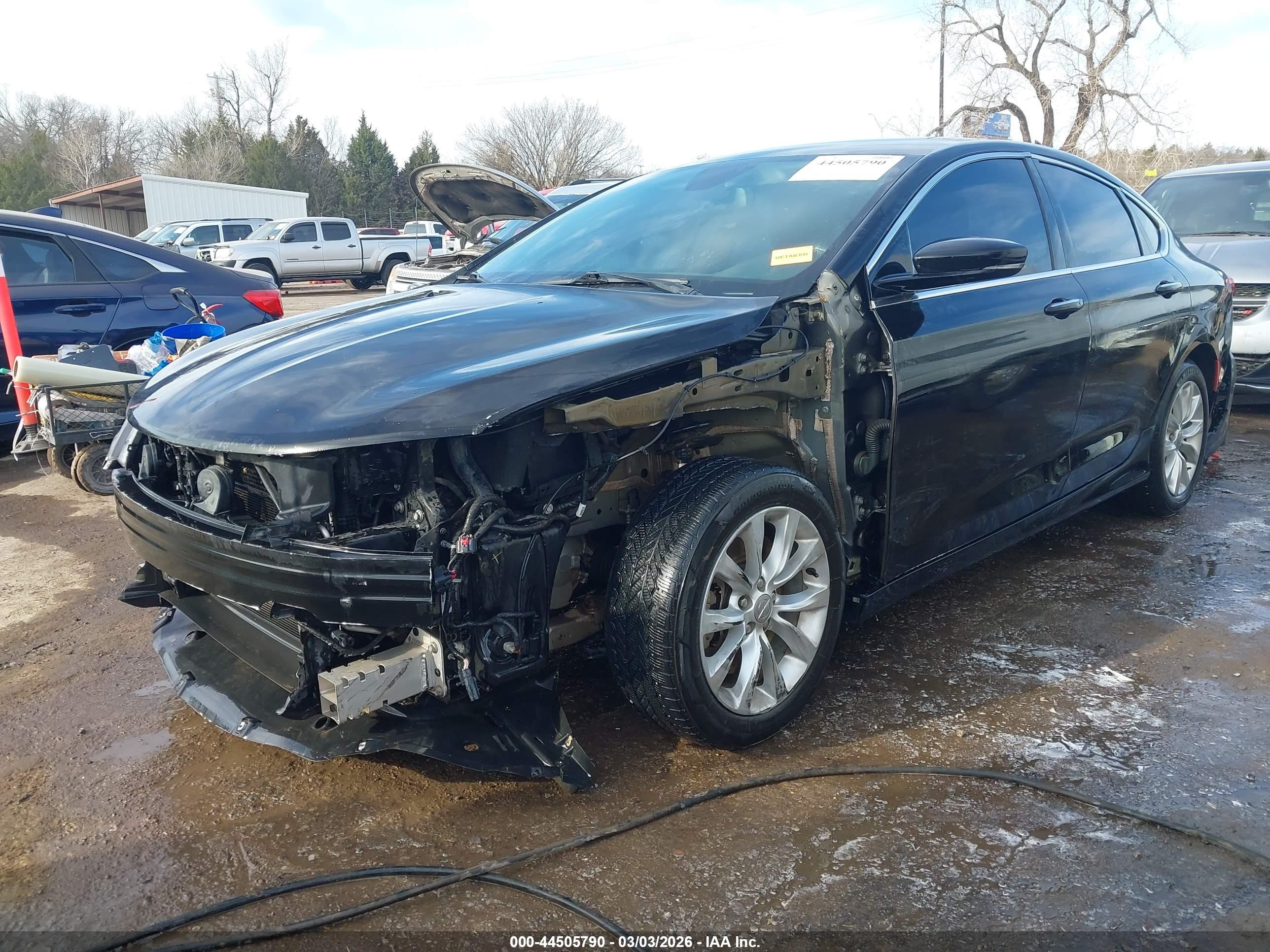2015 Chrysler 200 C Black vin: 1C3CCCCGXFN549073