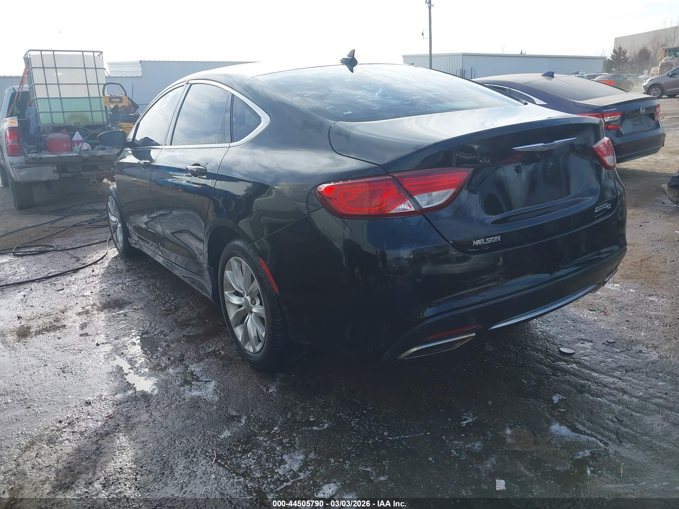 2015 Chrysler 200 C Black vin: 1C3CCCCGXFN549073