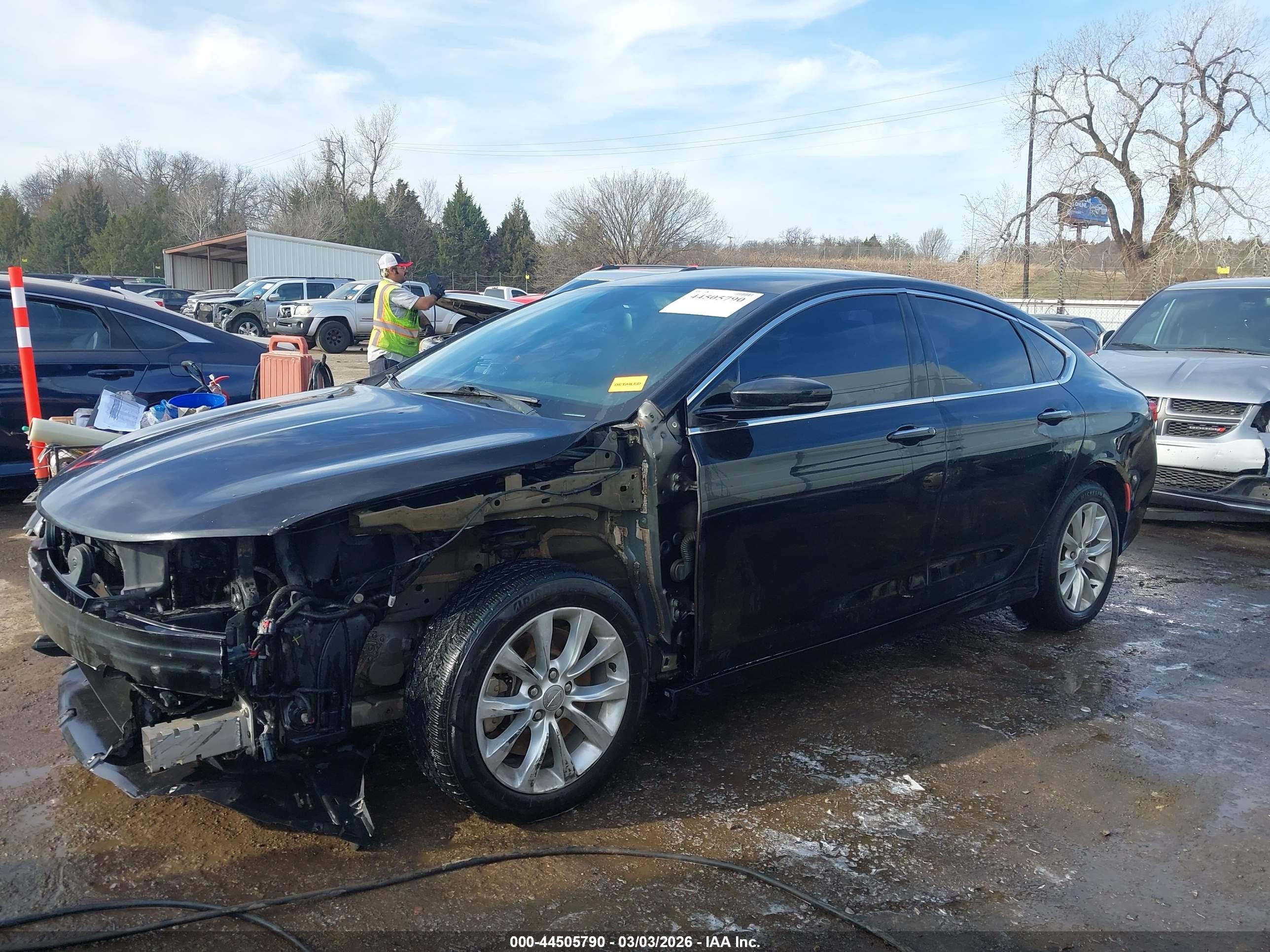 2015 Chrysler 200 C Black vin: 1C3CCCCGXFN549073