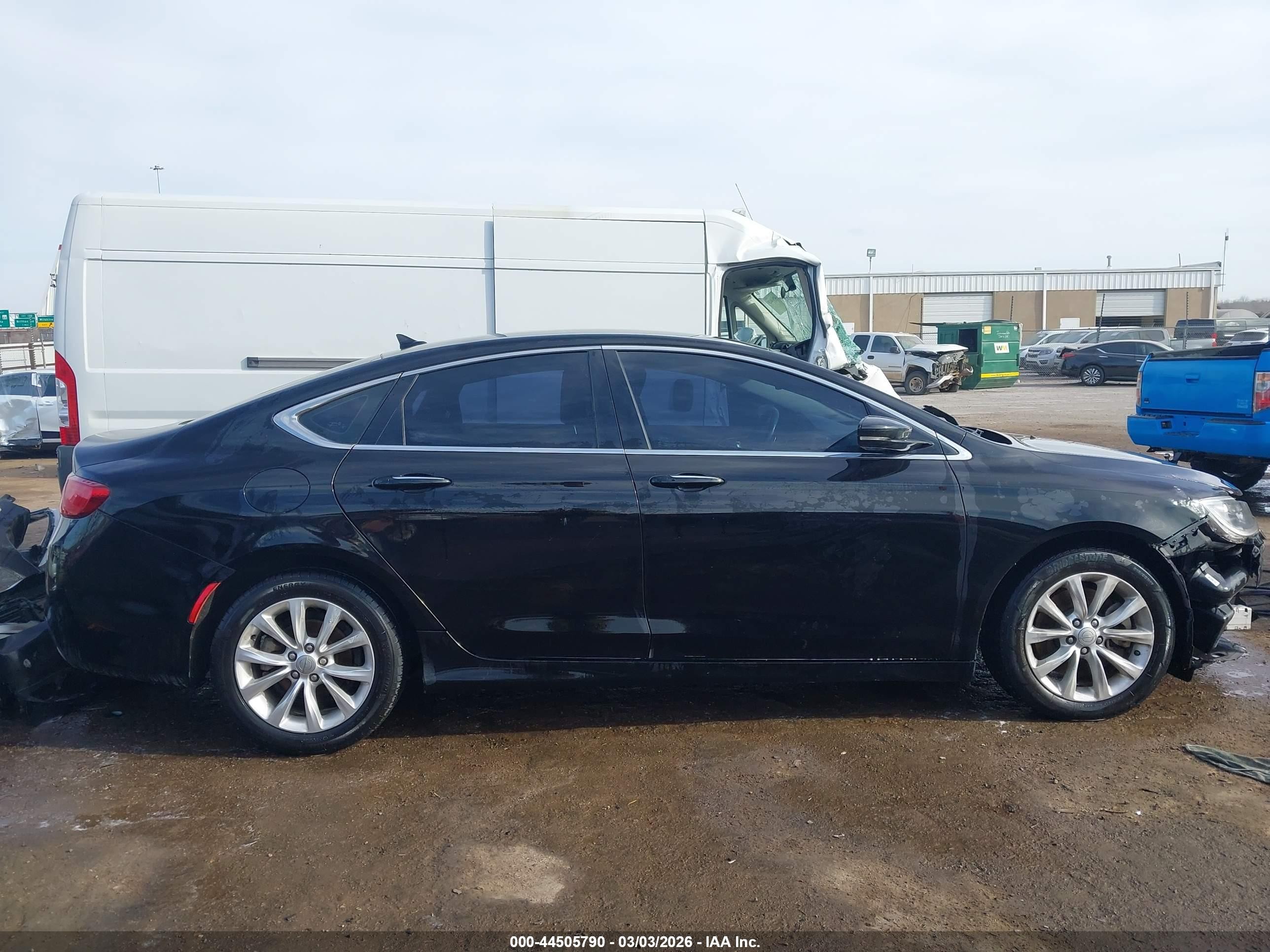 2015 Chrysler 200 C Black vin: 1C3CCCCGXFN549073