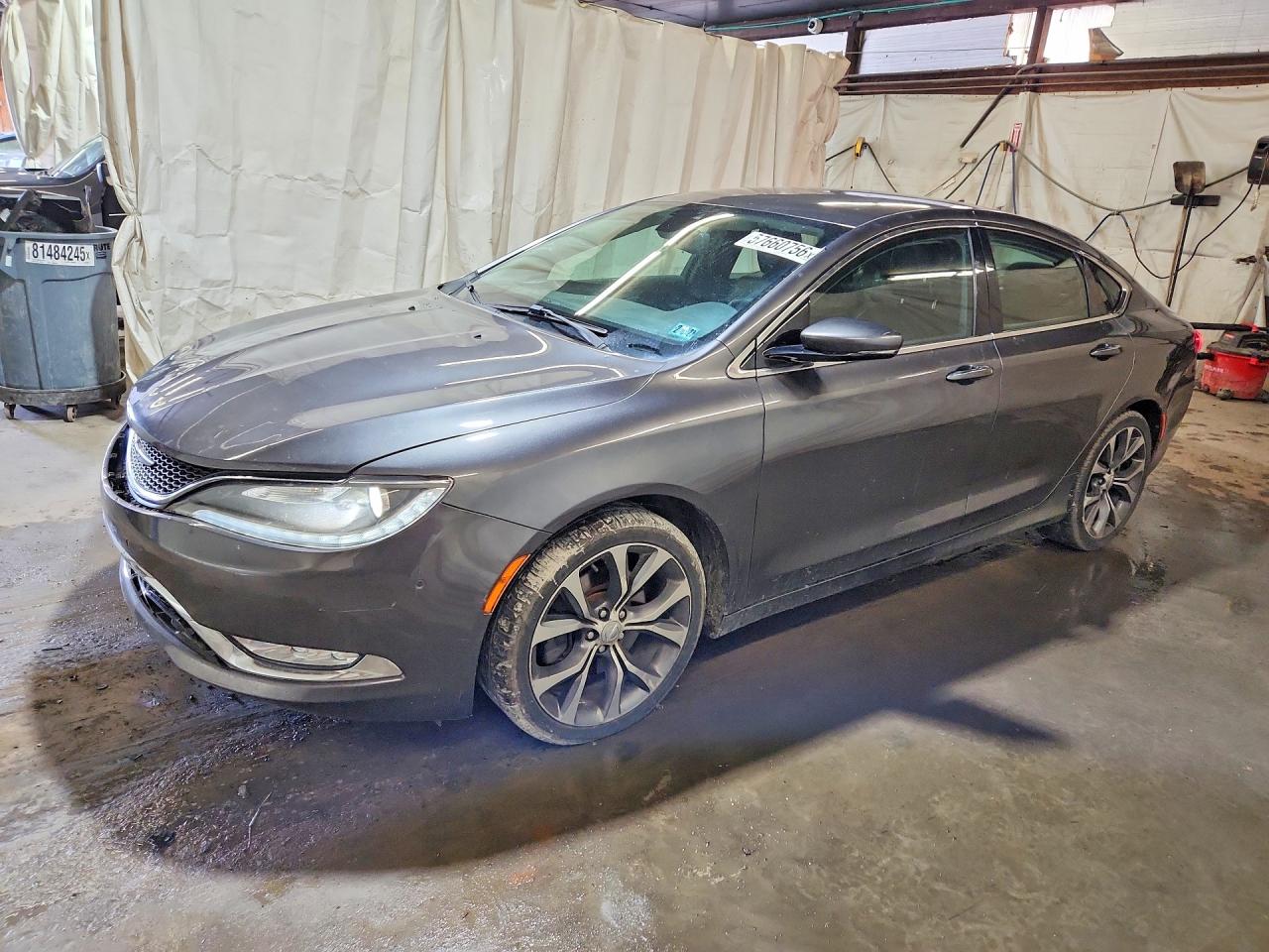 2015 Chrysler 200 C Charcoal vin: 1C3CCCCGXFN567542