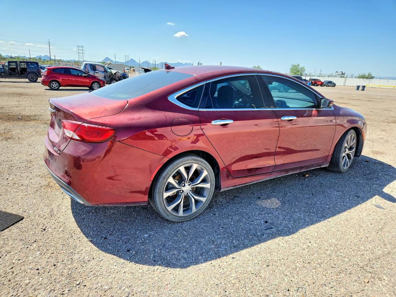 2015 Chrysler 200 C Maroon vin: 1C3CCCCGXFN623088