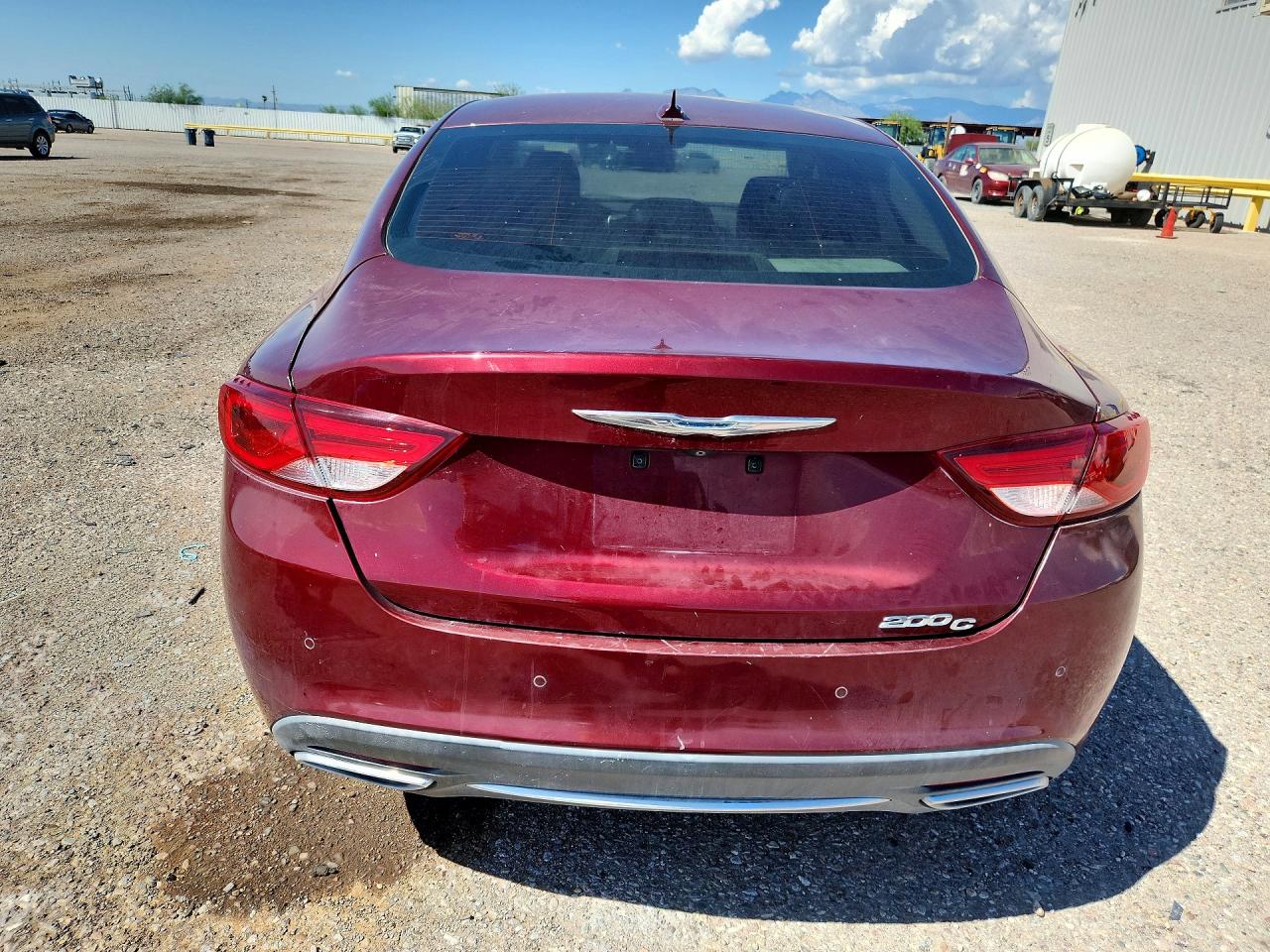 2015 Chrysler 200 C Maroon vin: 1C3CCCCGXFN623088