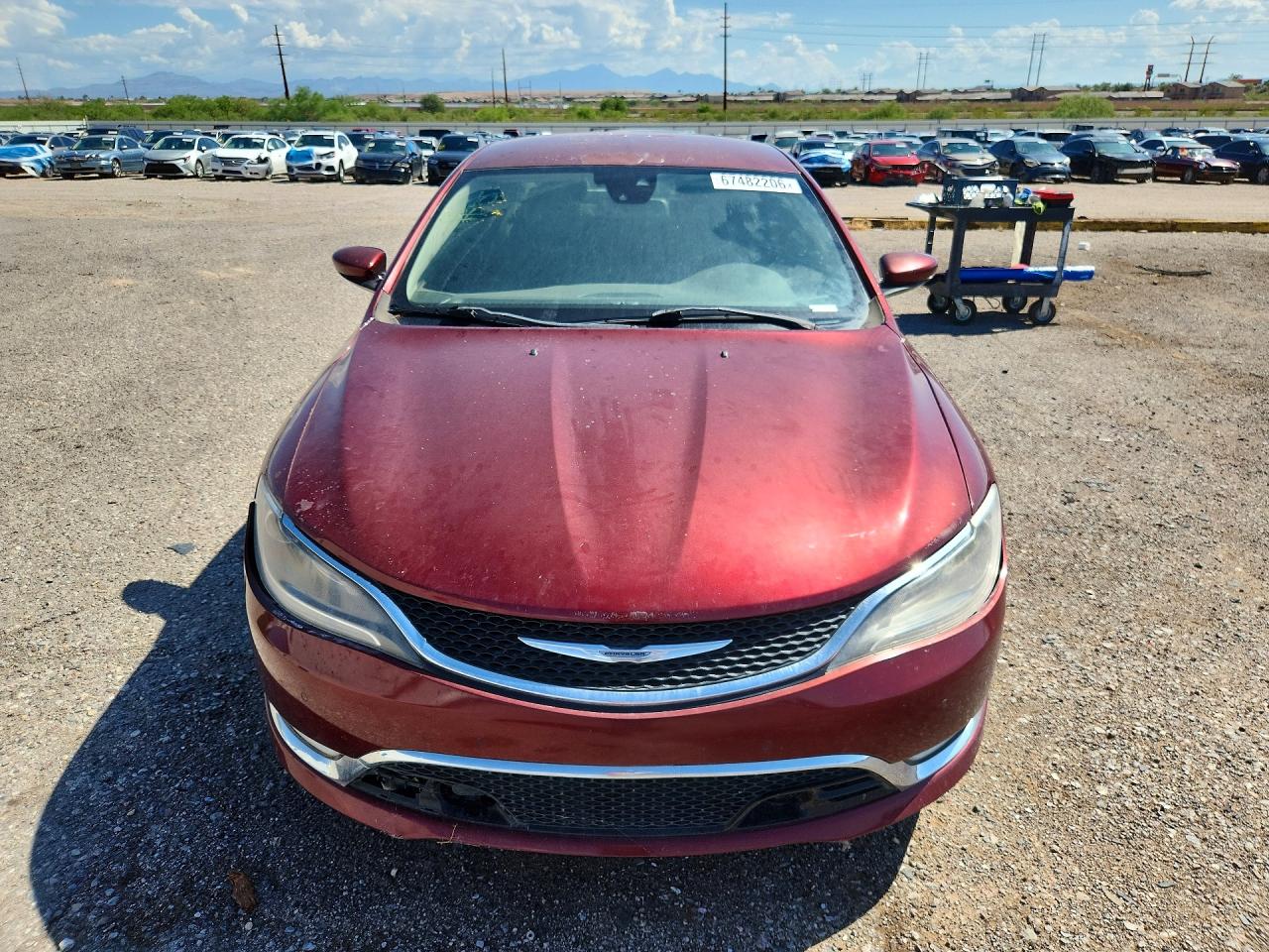 2015 Chrysler 200 C Maroon vin: 1C3CCCCGXFN623088