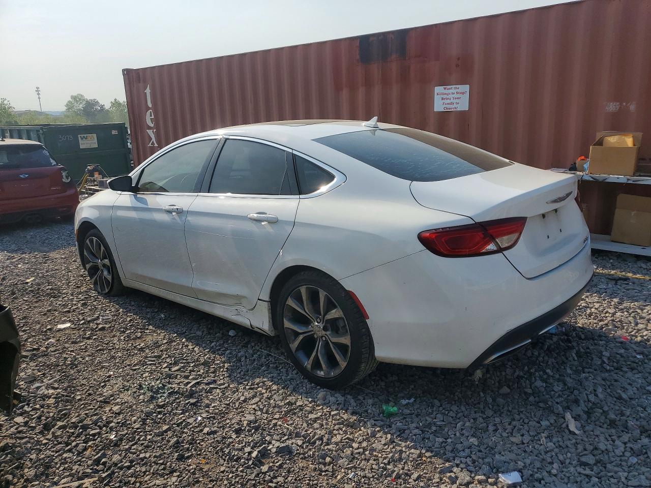2015 Chrysler 200 C White vin: 1C3CCCCGXFN662067